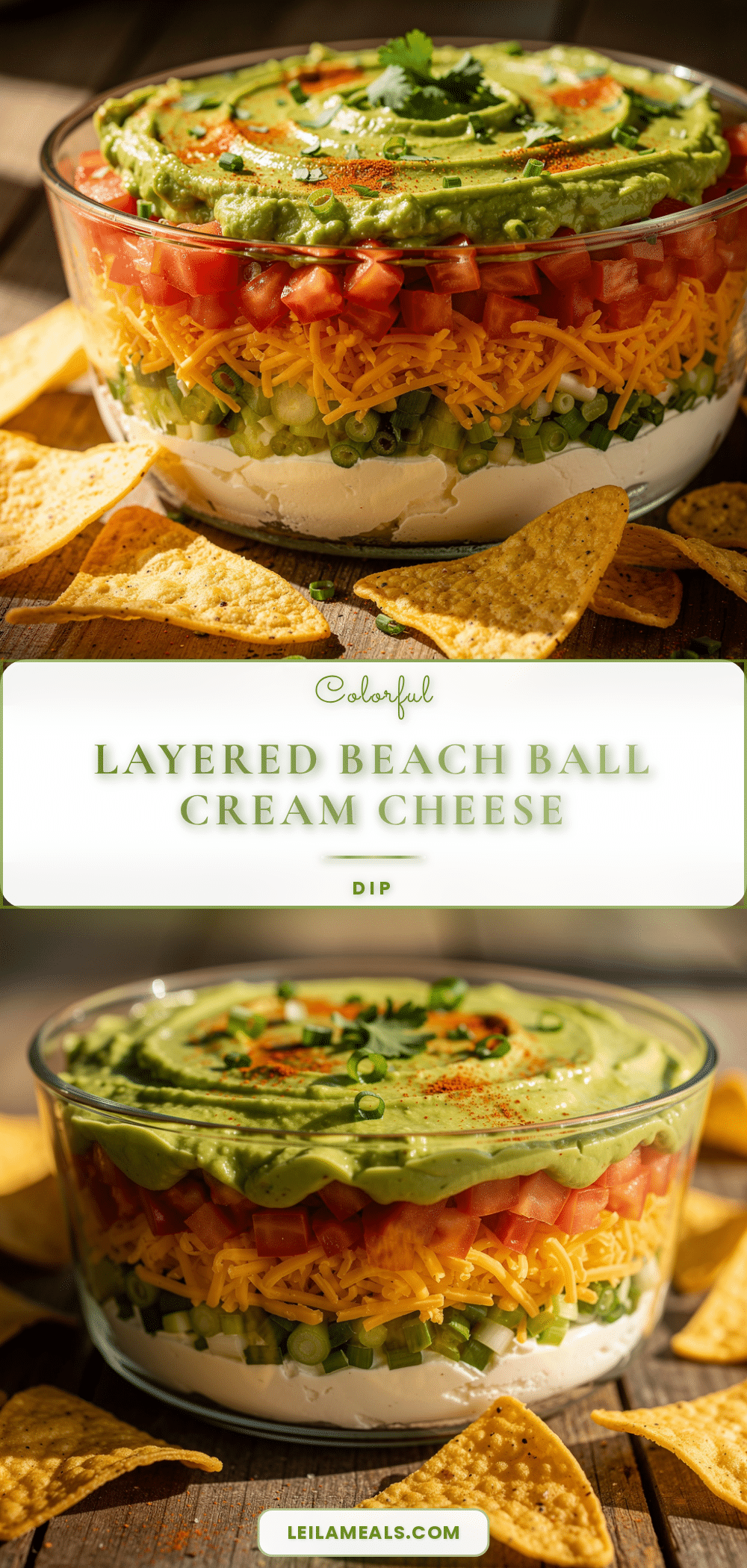 fresh layered beach ball cream cheese dip recipe
