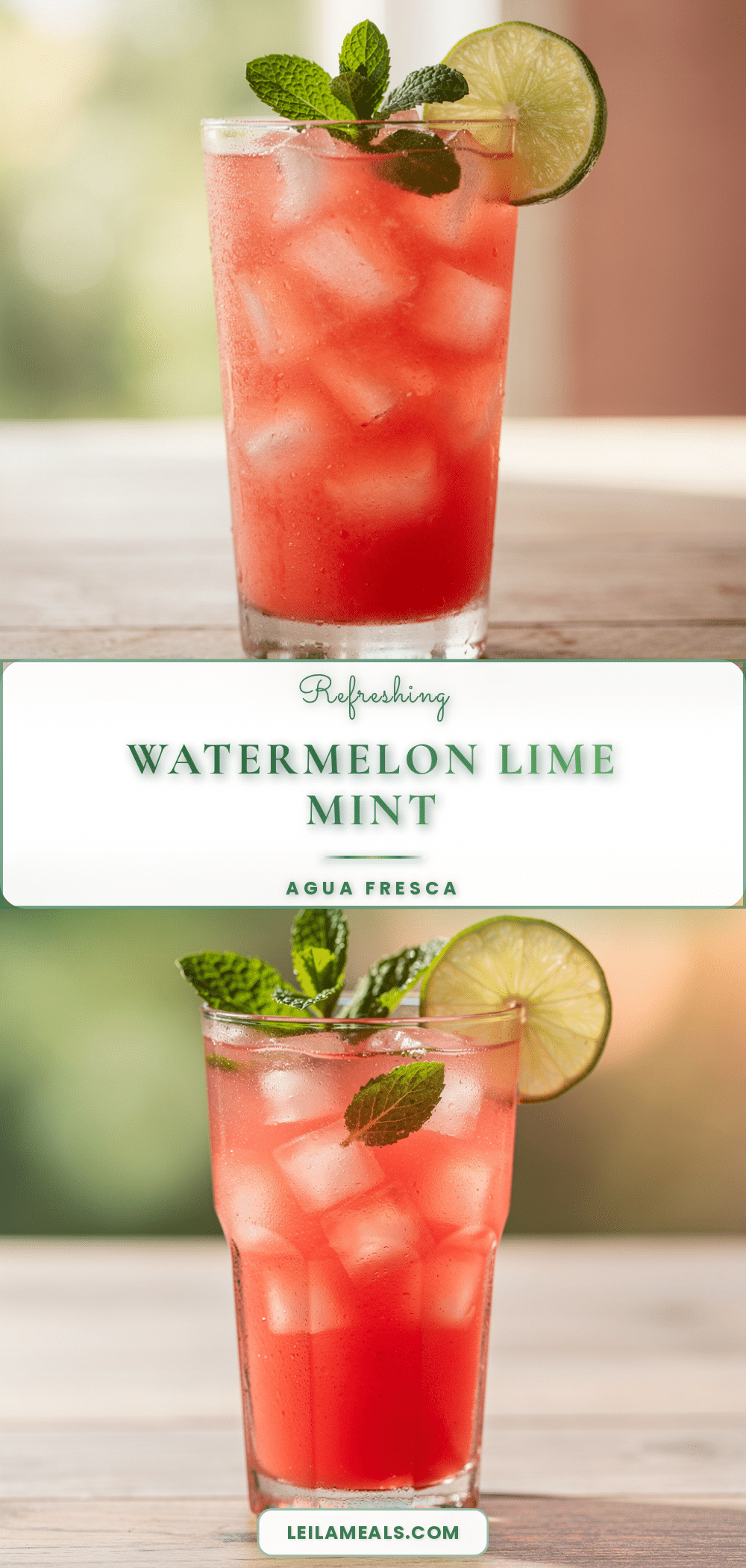 fresh watermelon agua fresca recipe