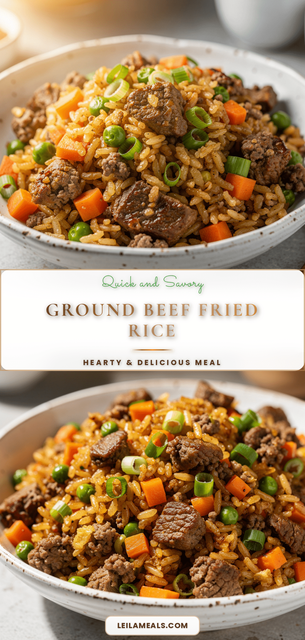 ground beef fried rice recipe