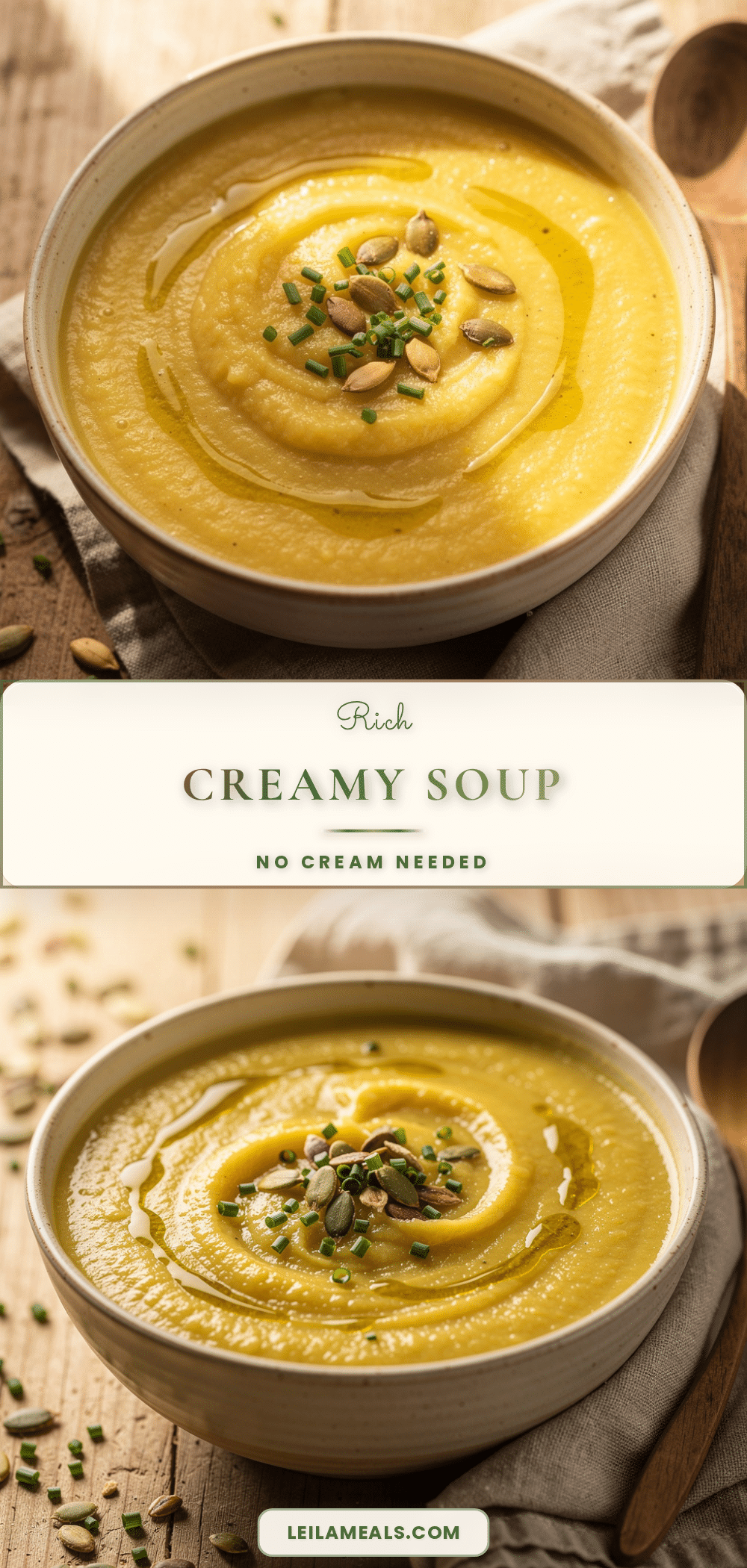 healthy creamy soup without cream or butter recipe
