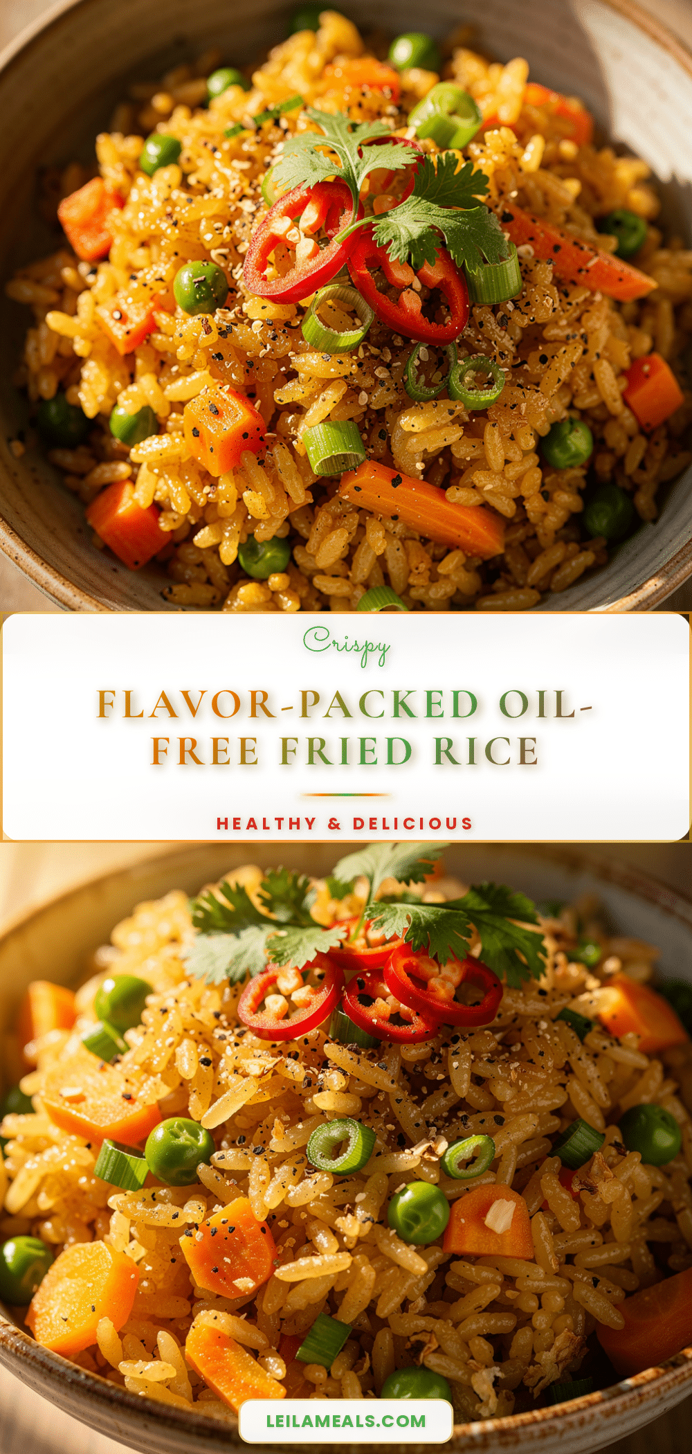 healthy fried rice without oil recipe
