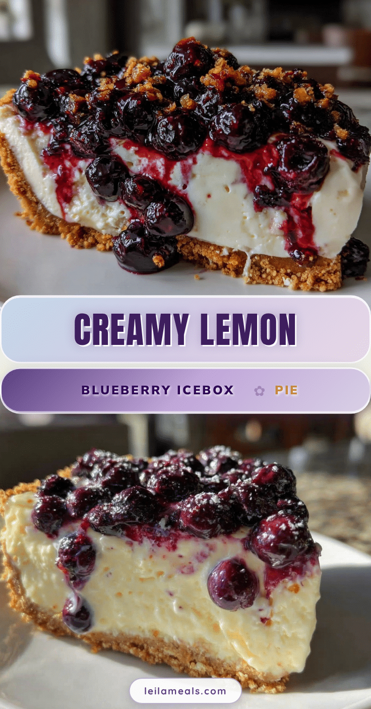 lemon blueberry icebox pie recipe