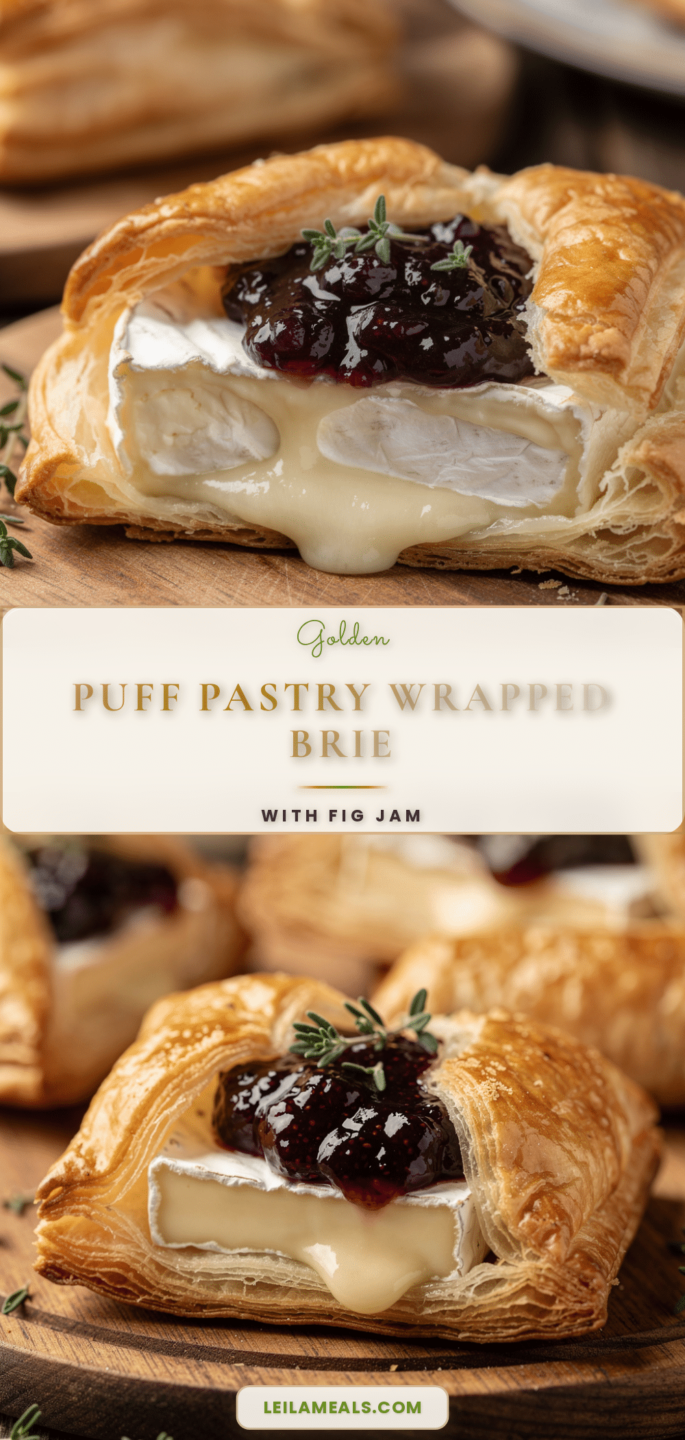 puff pastry wrapped brie recipe