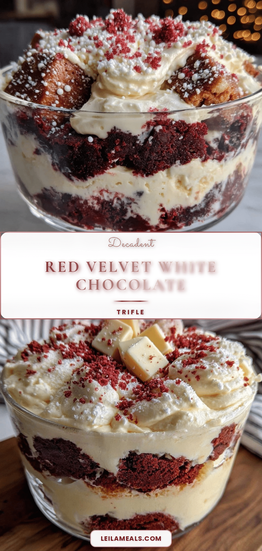 red velvet white chocolate trifle recipe