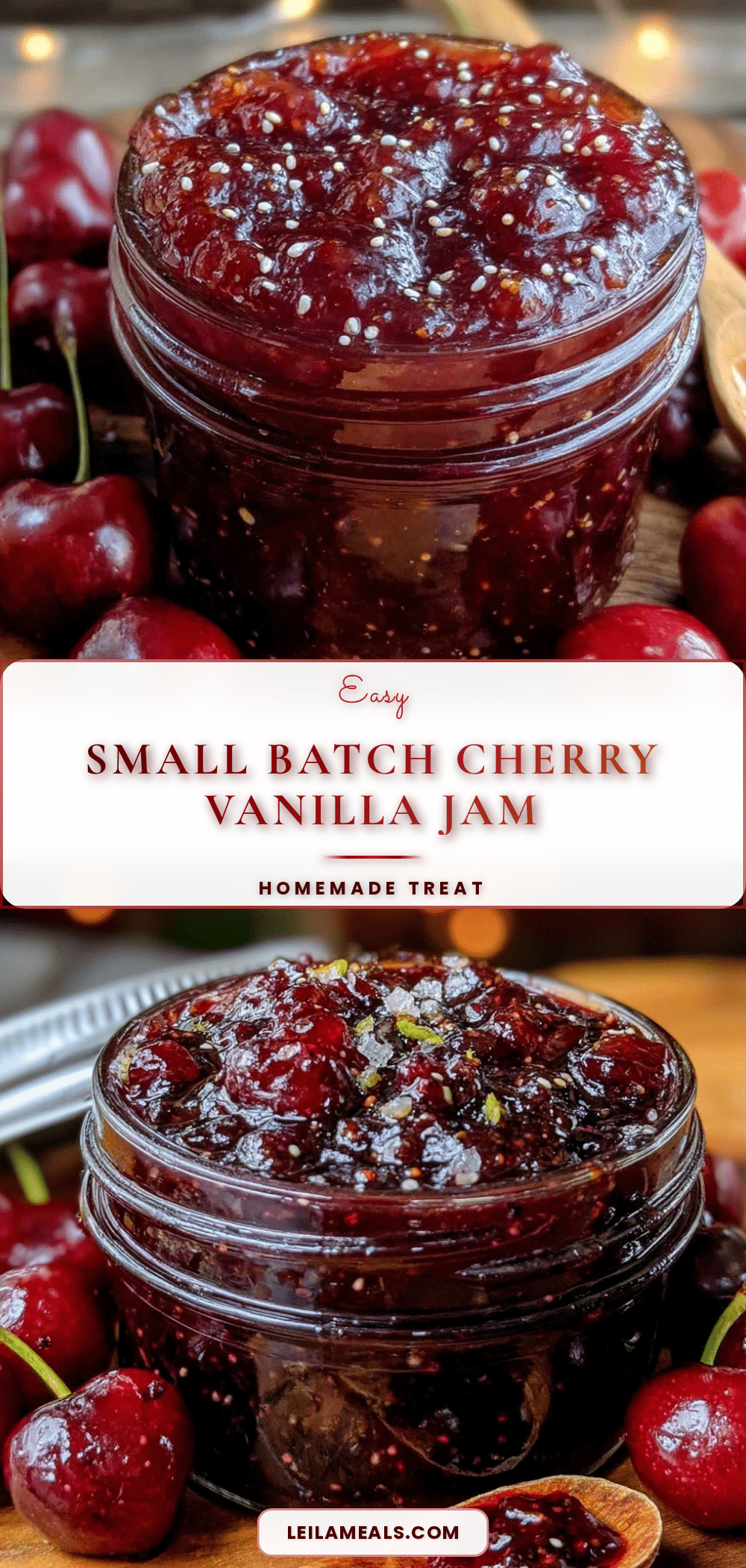 small batch cherry vanilla jam recipe