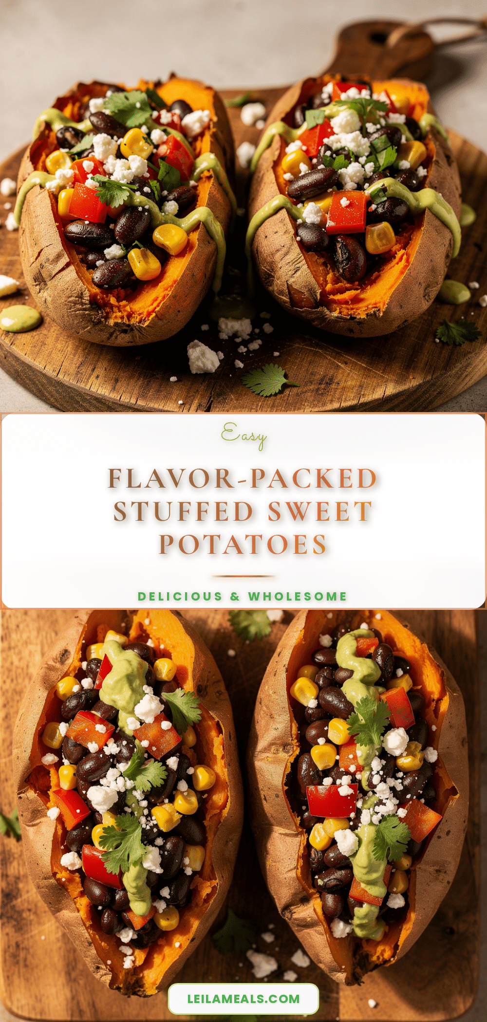 stuffed sweet potatoes with black beans recipe
