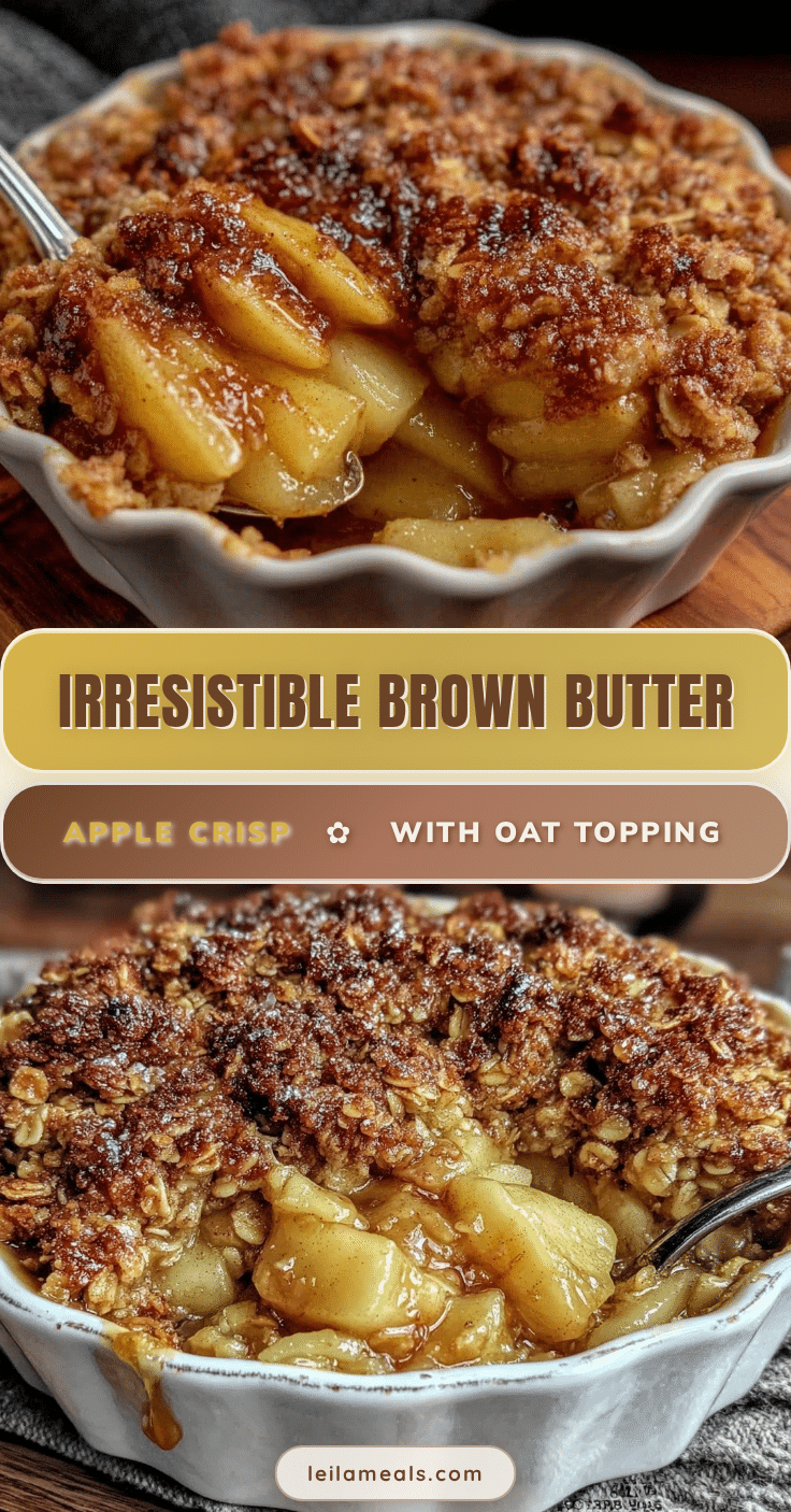 brown butter apple crisp recipe
