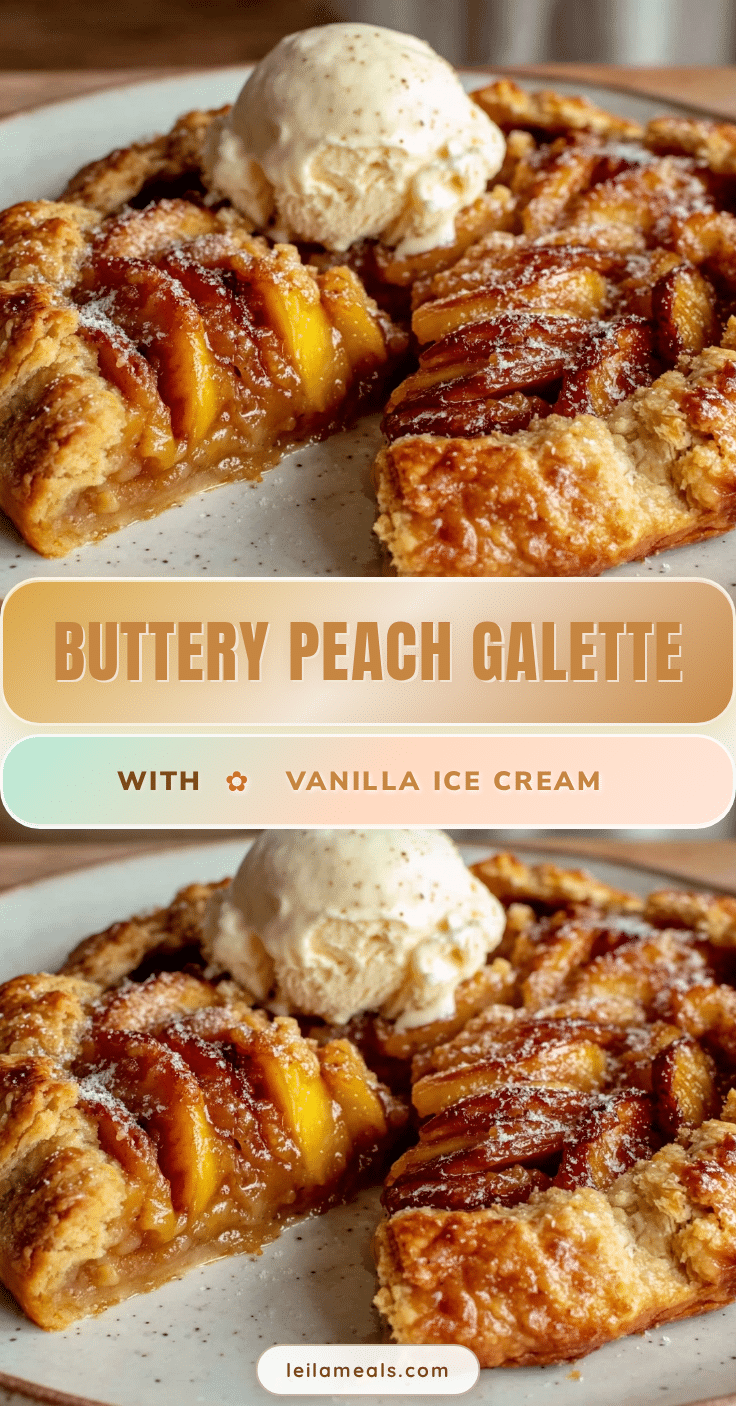 brown butter peach galette recipe
