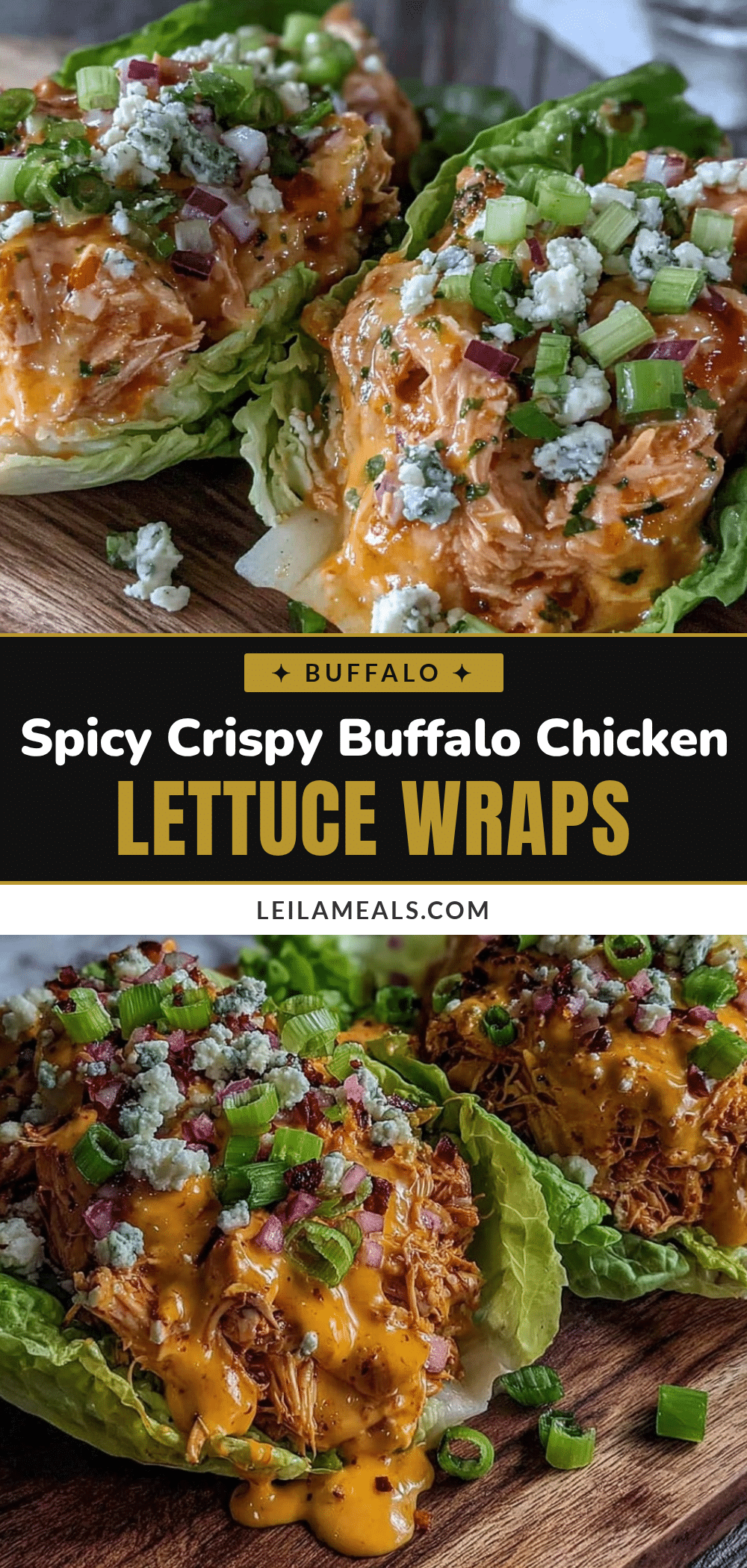 buffalo chicken lettuce wraps recipe