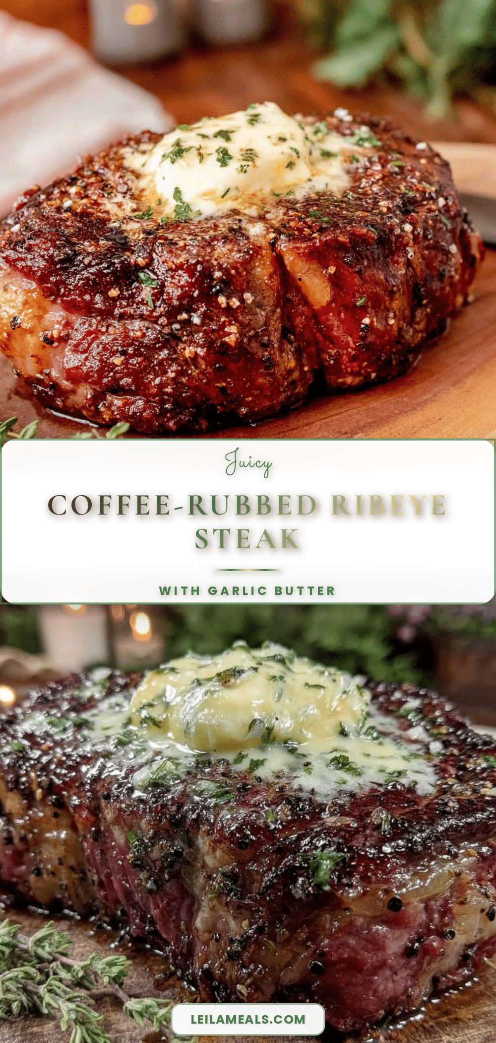 coffee-rubbed ribeye steak recipe