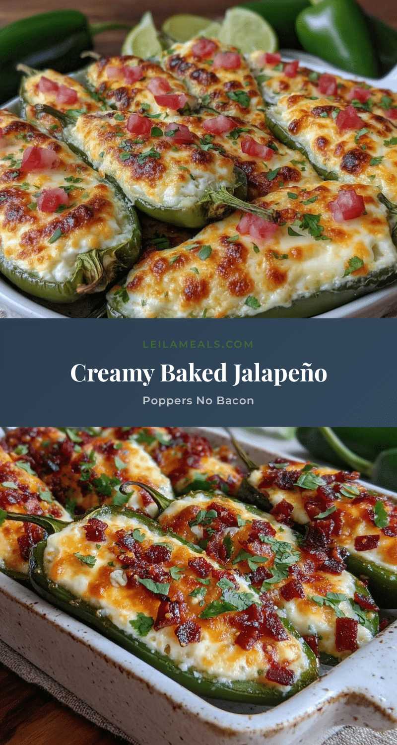creamy baked cream cheese jalapeño poppers no bacon recipe