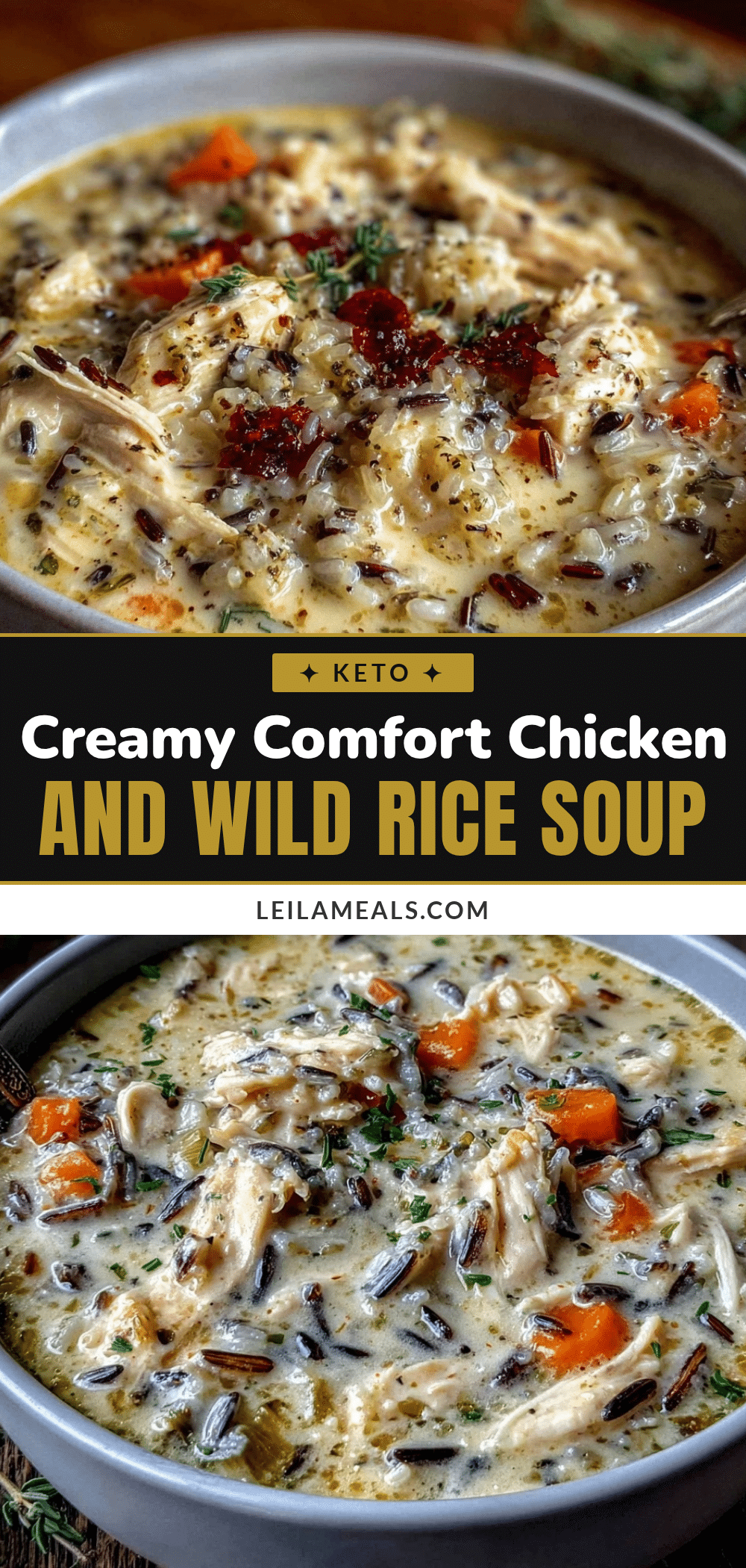 creamy chicken and wild rice soup recipe