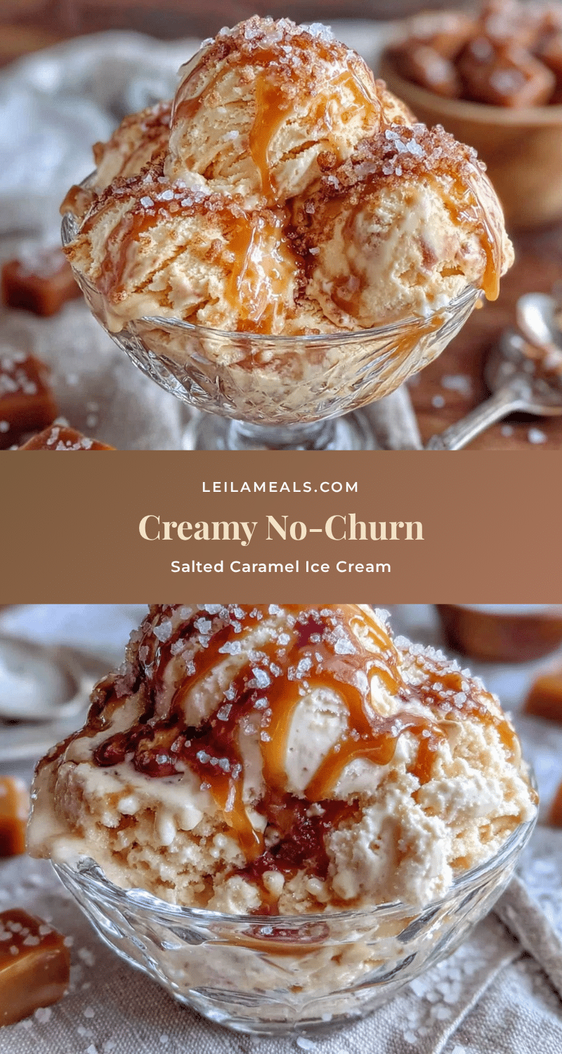 creamy no-churn salted caramel ice cream recipe