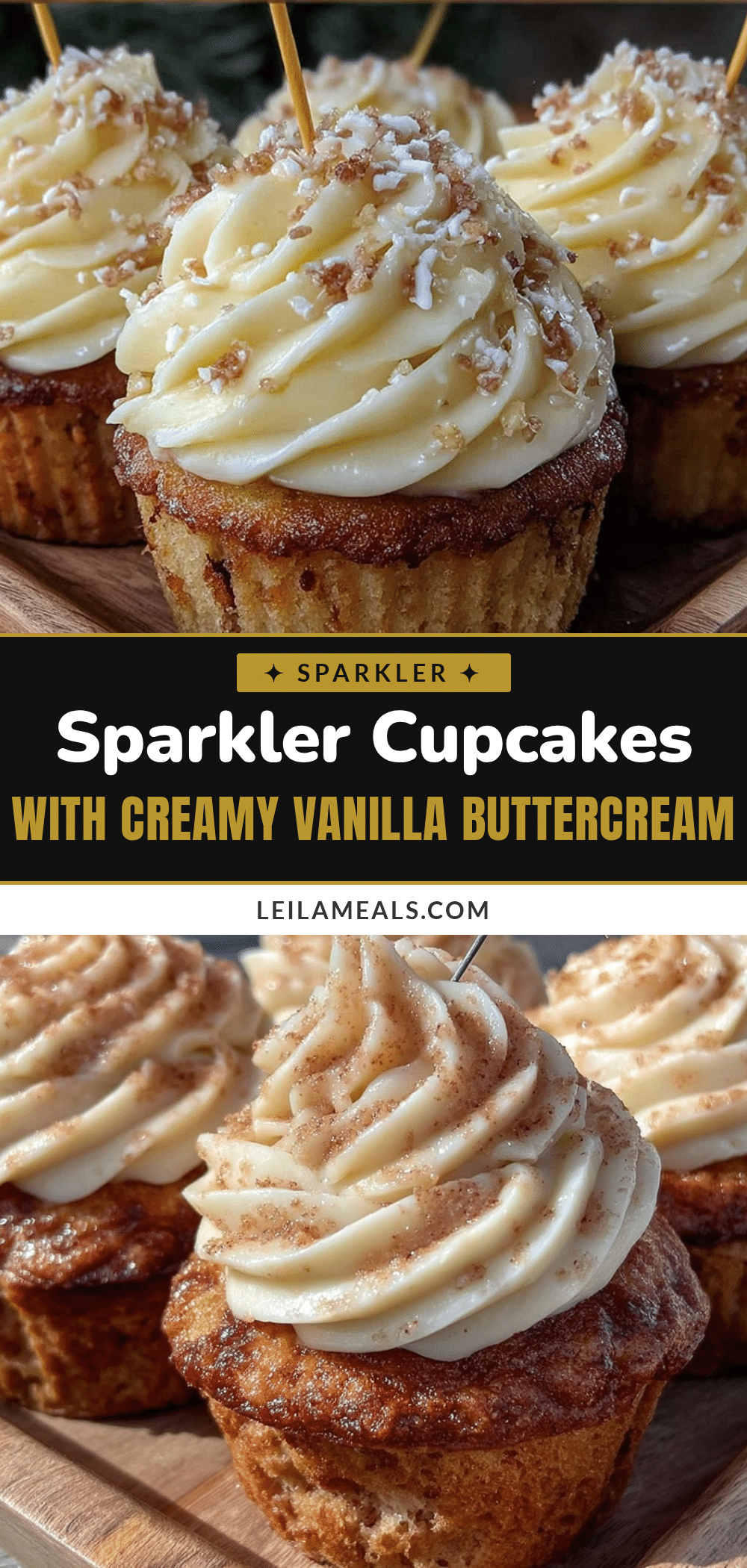 creamy sparkler cupcakes recipe