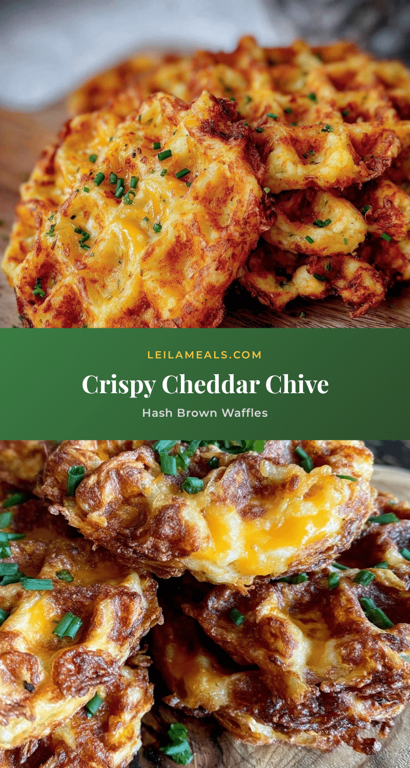crispy cheddar chive hash brown waffles recipe