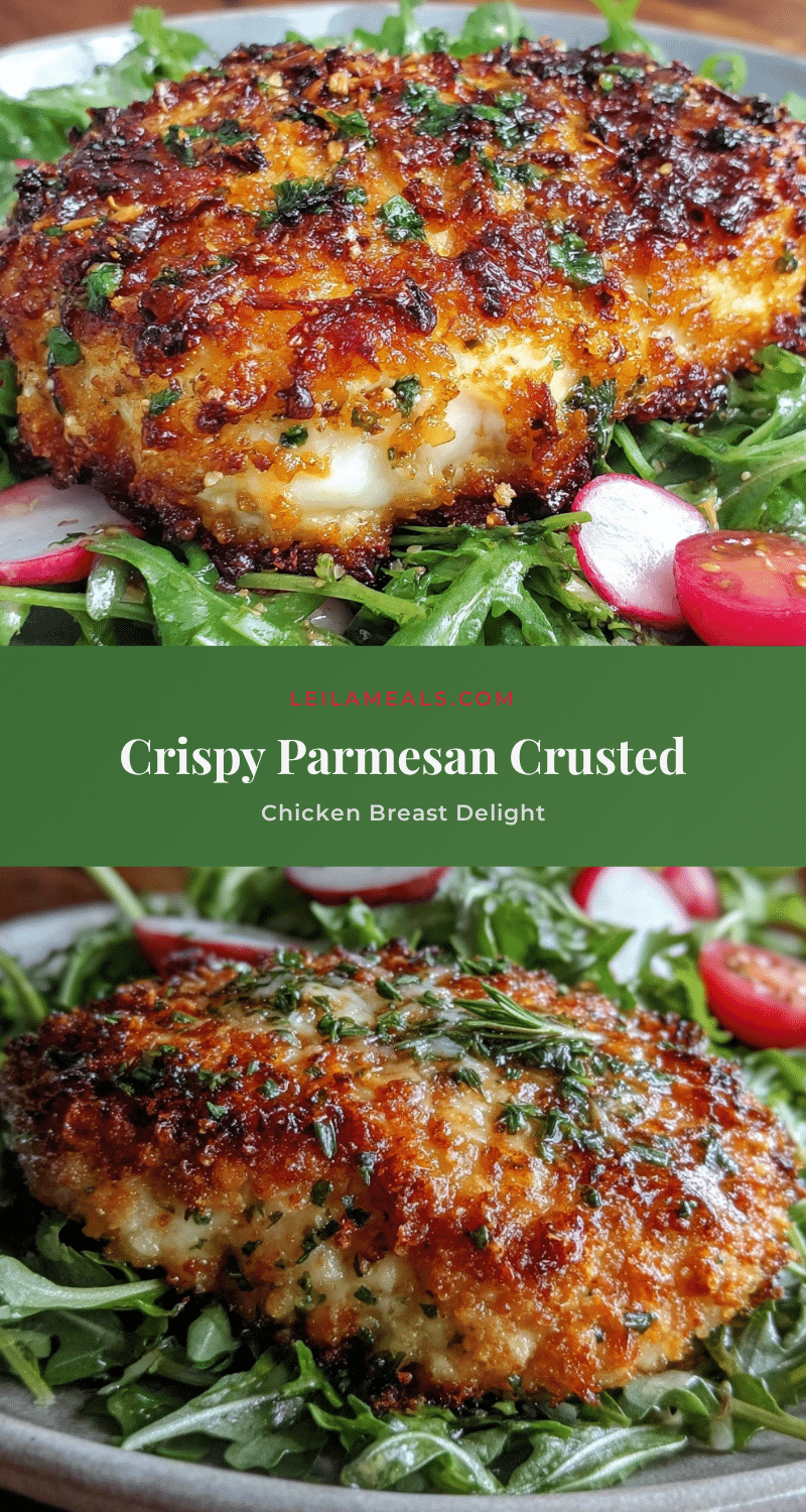 crispy parmesan crusted chicken breast recipe