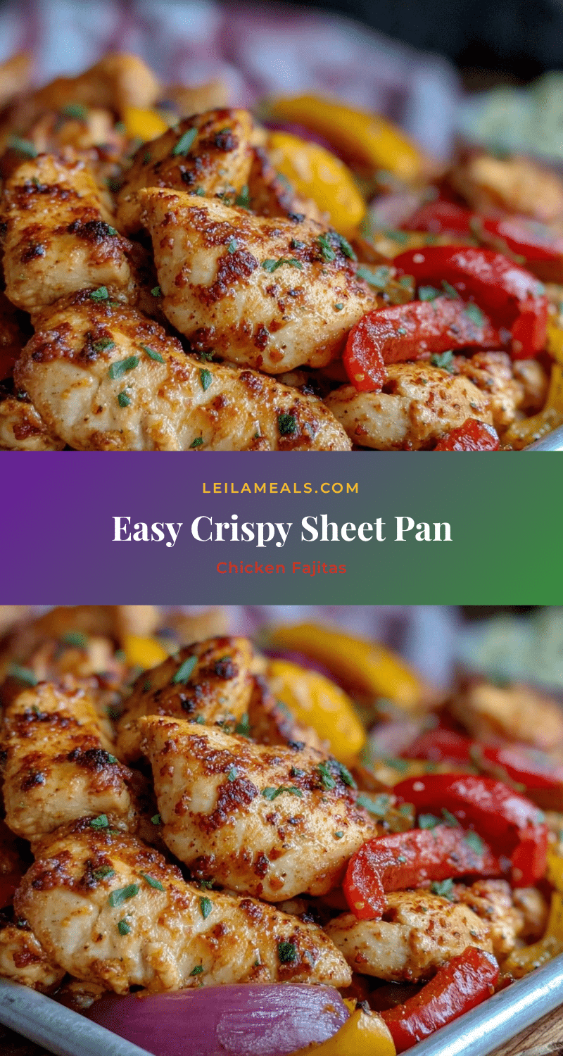 crispy sheet pan chicken fajitas recipe