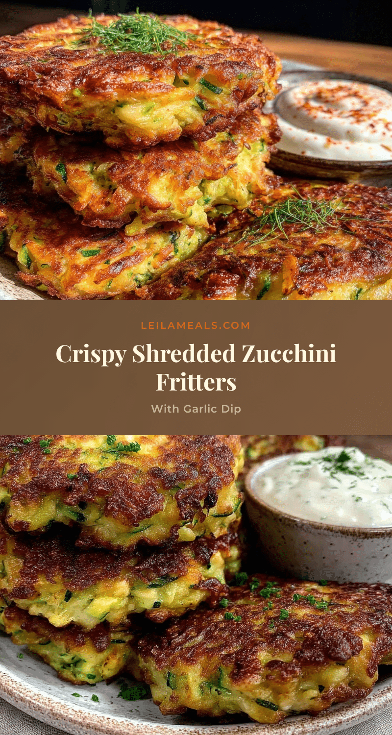 crispy shredded zucchini fritters recipe