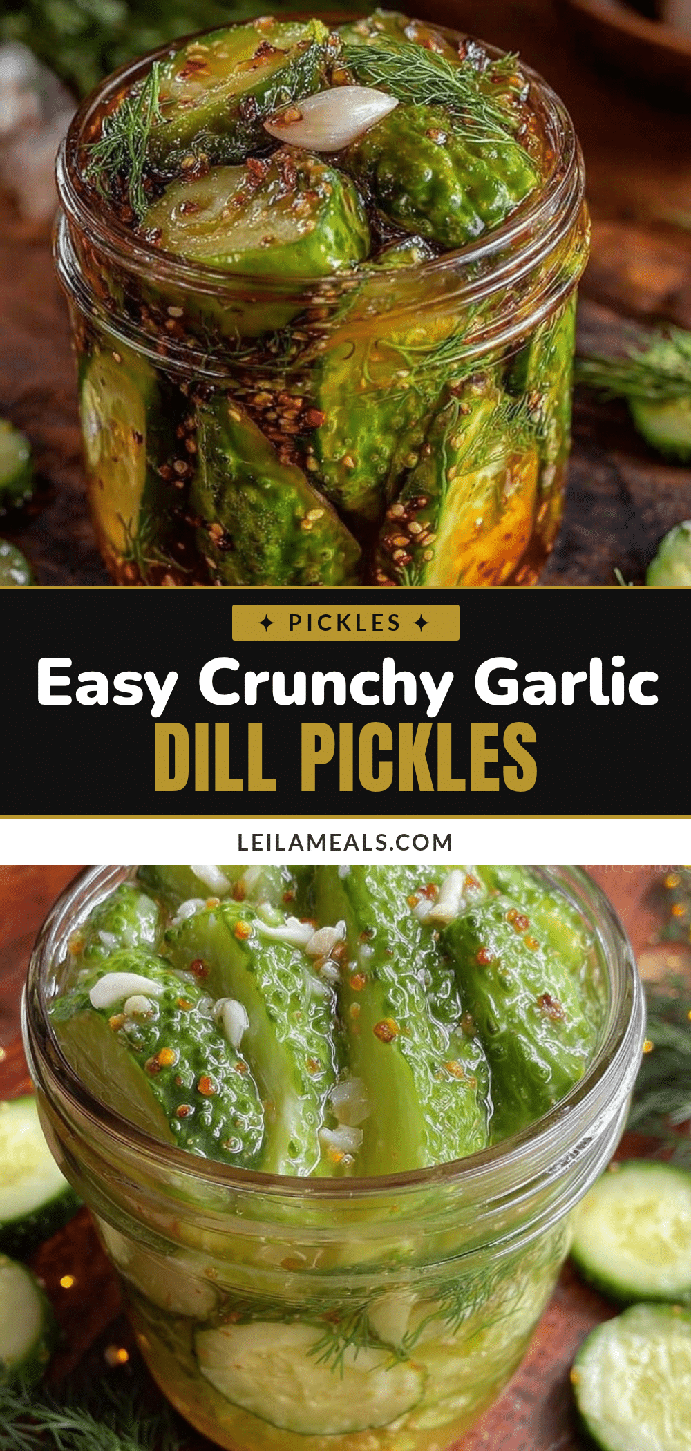 Easy Crunchy Refrigerator Dill Pickles recipe