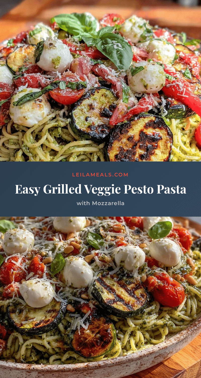 easy grilled vegetable pesto pasta recipe