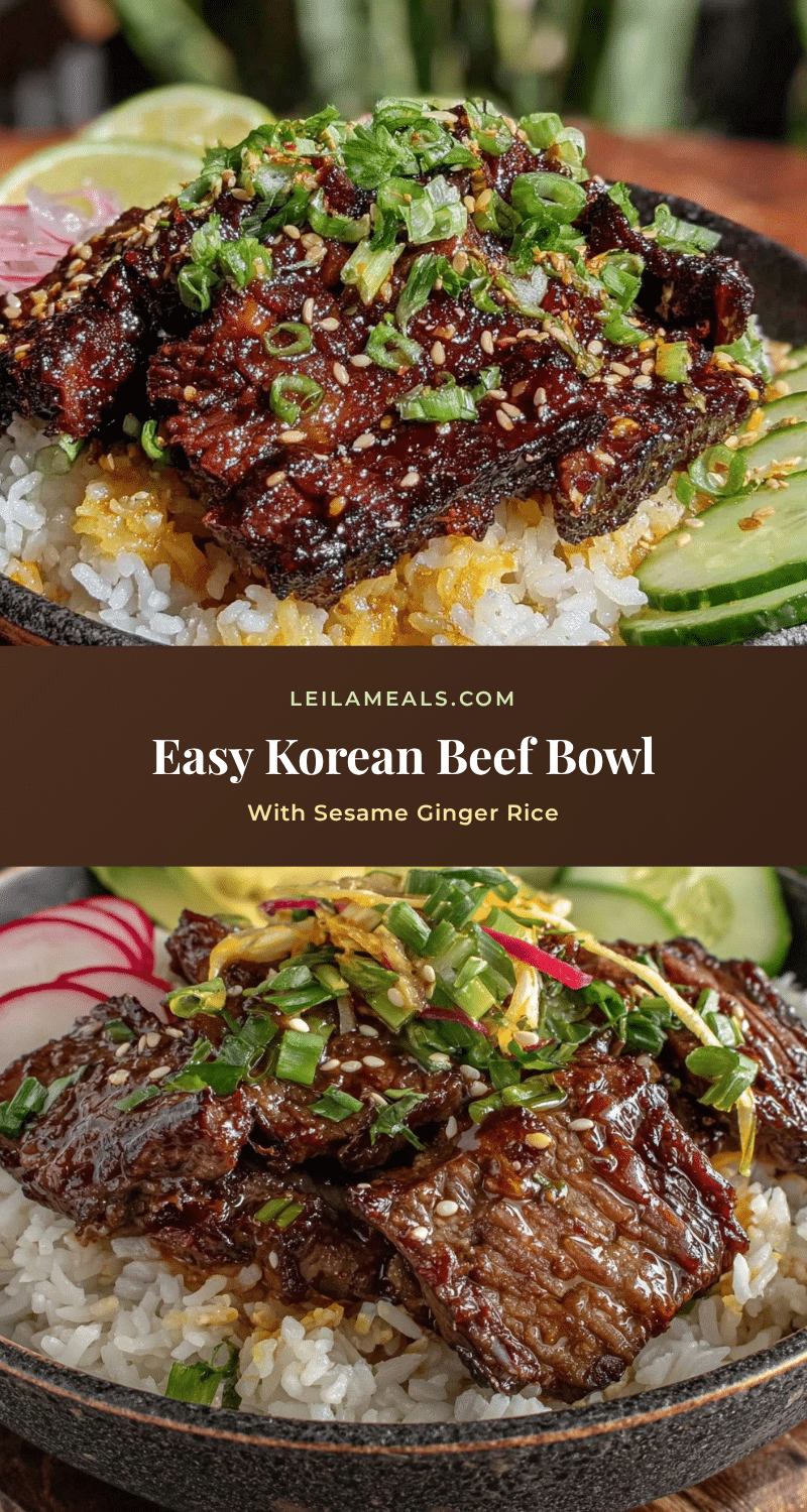 easy korean beef bowl recipe