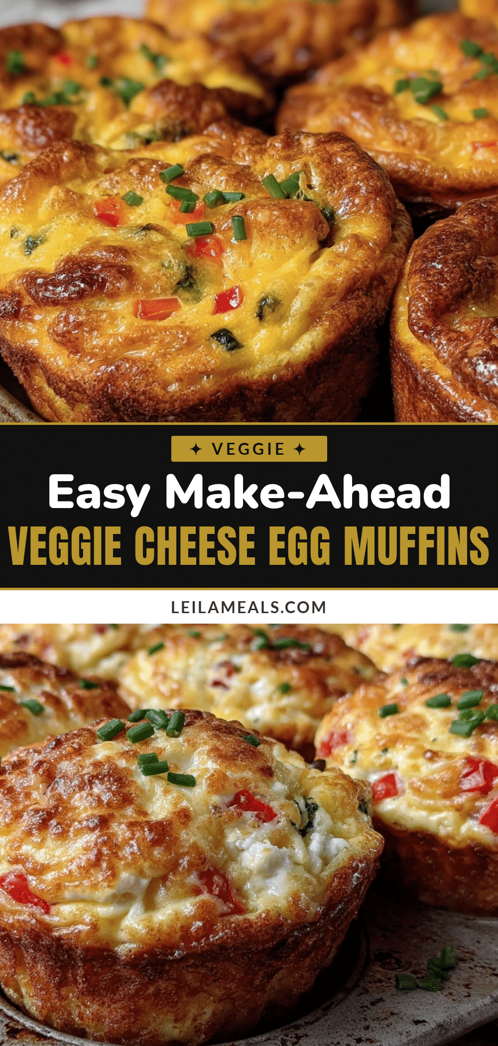 easy make-ahead veggie cheese egg muffin cups recipe