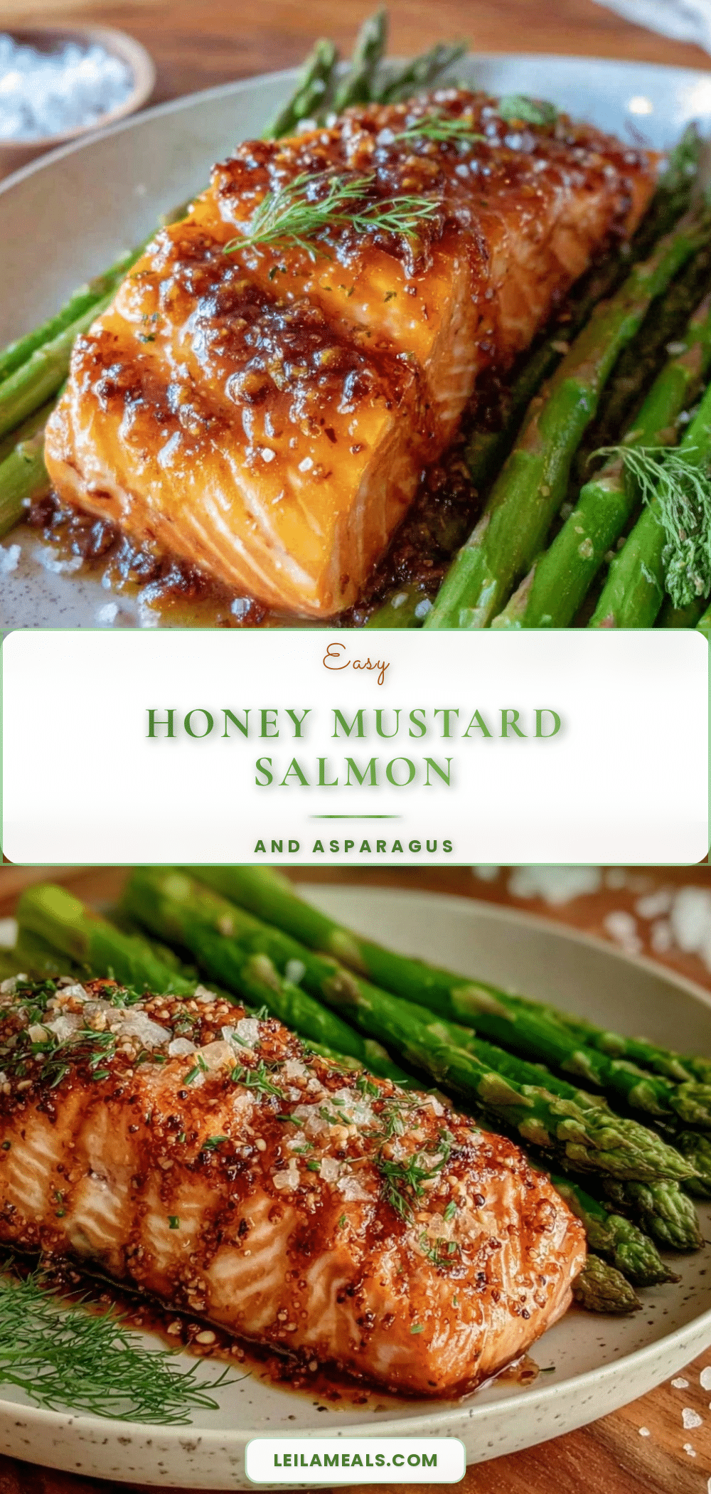 easy sheet pan honey mustard salmon recipe