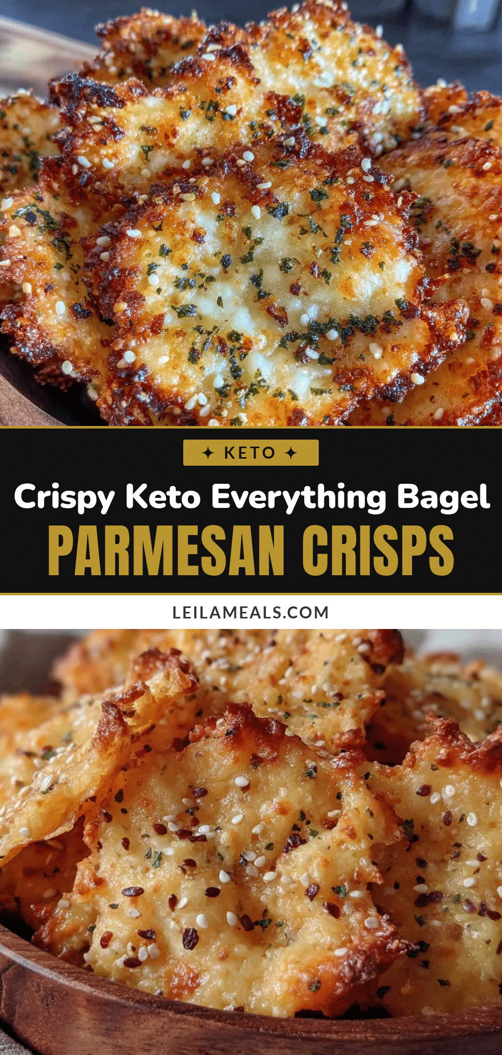 everything bagel parmesan crisps recipe