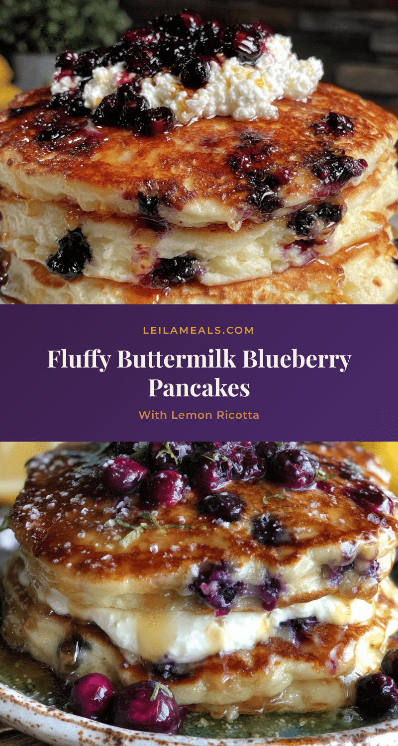 fluffy buttermilk blueberry pancakes recipe