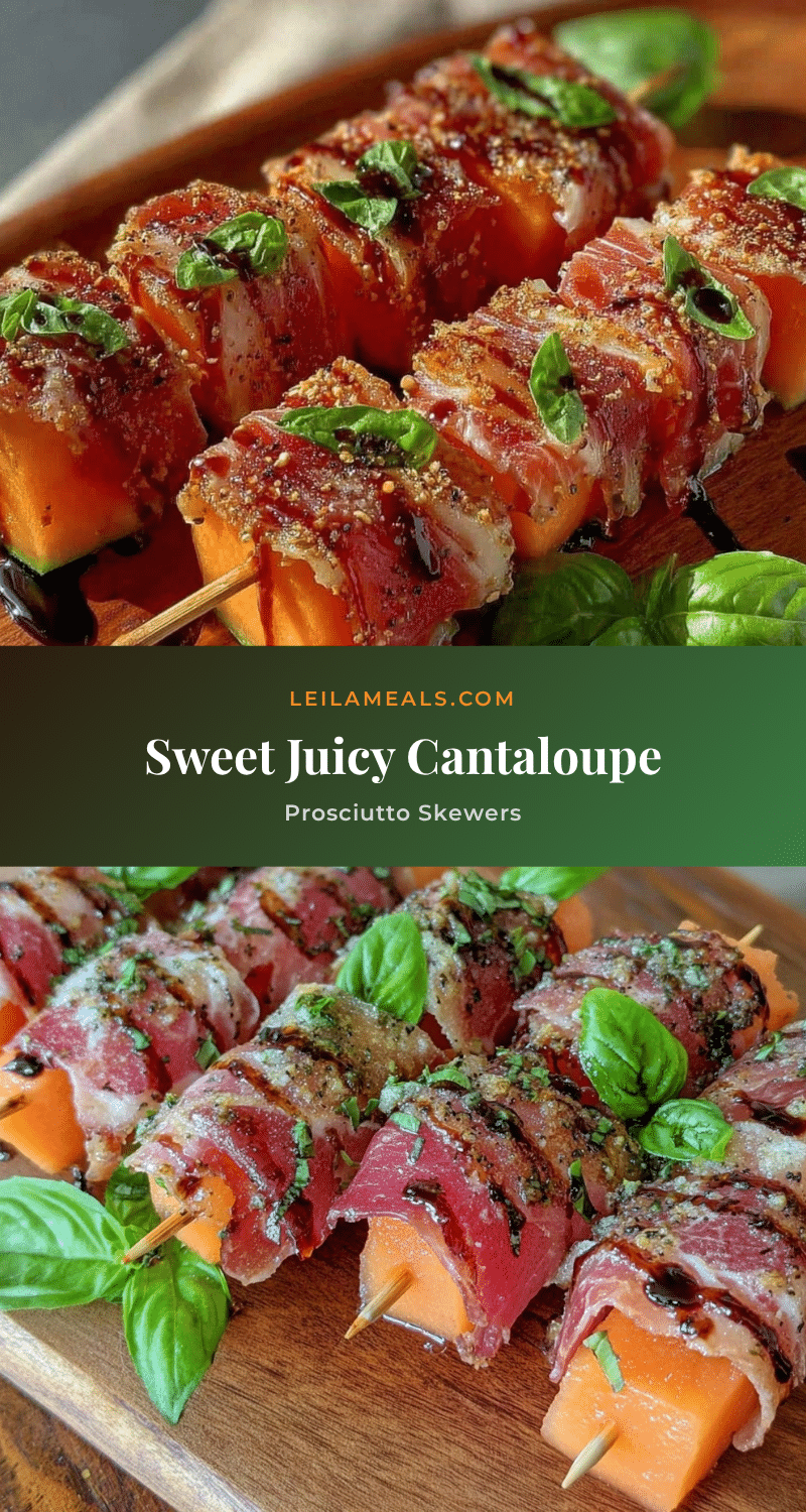 fresh cantaloupe prosciutto skewers recipe