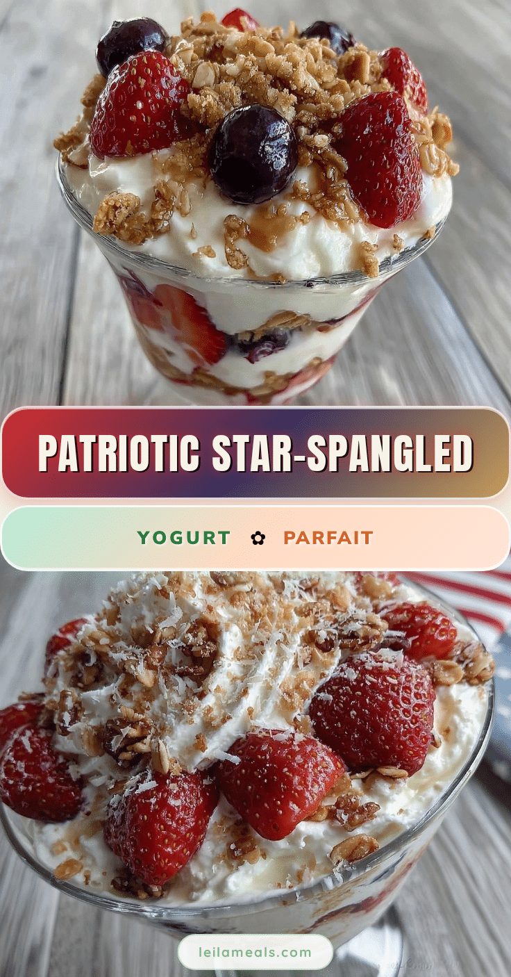 fresh star-spangled yogurt parfait recipe