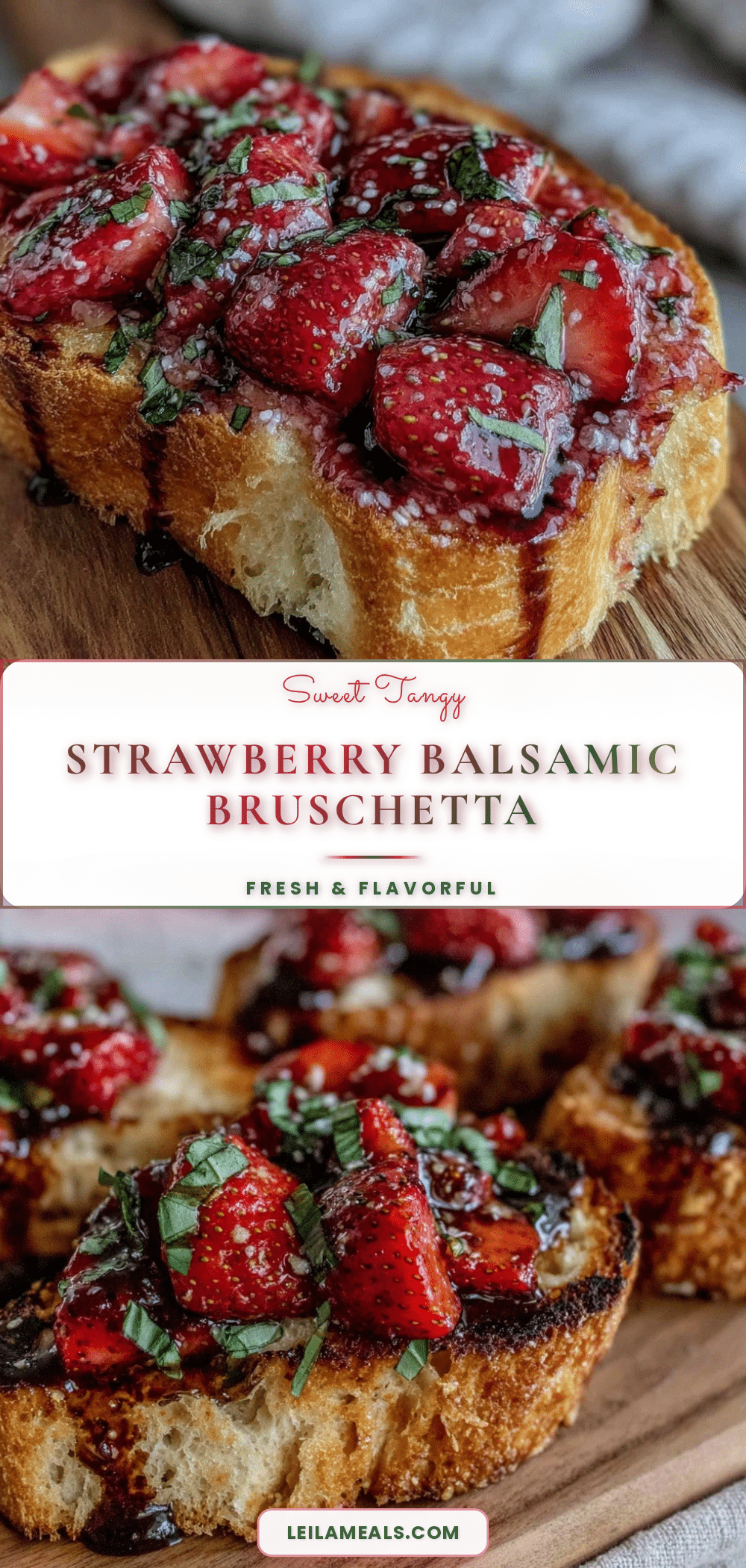 fresh strawberry balsamic bruschetta recipe