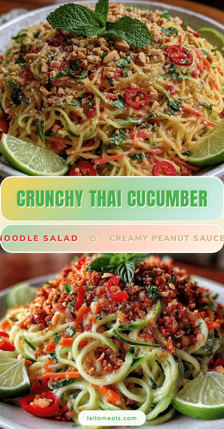 fresh thai cucumber noodle salad recipe