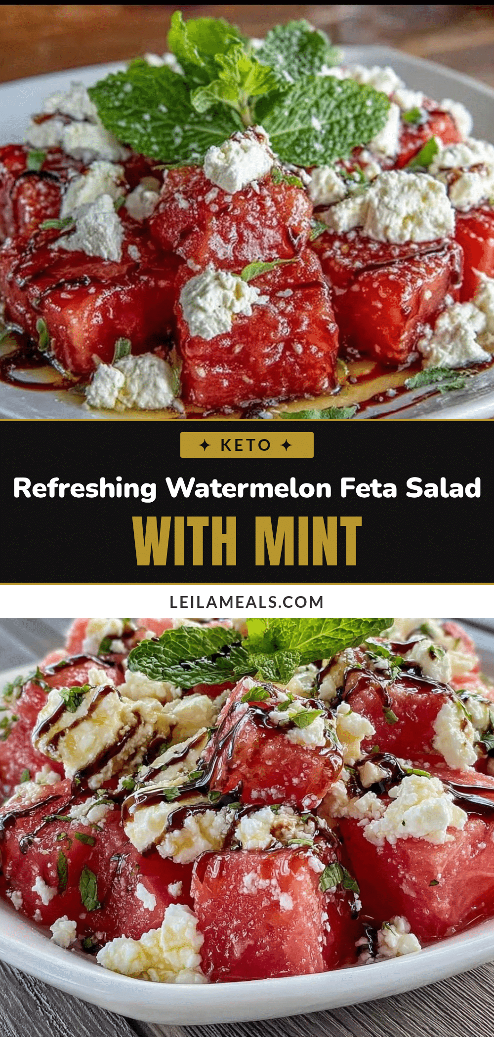 fresh watermelon feta salad recipe
