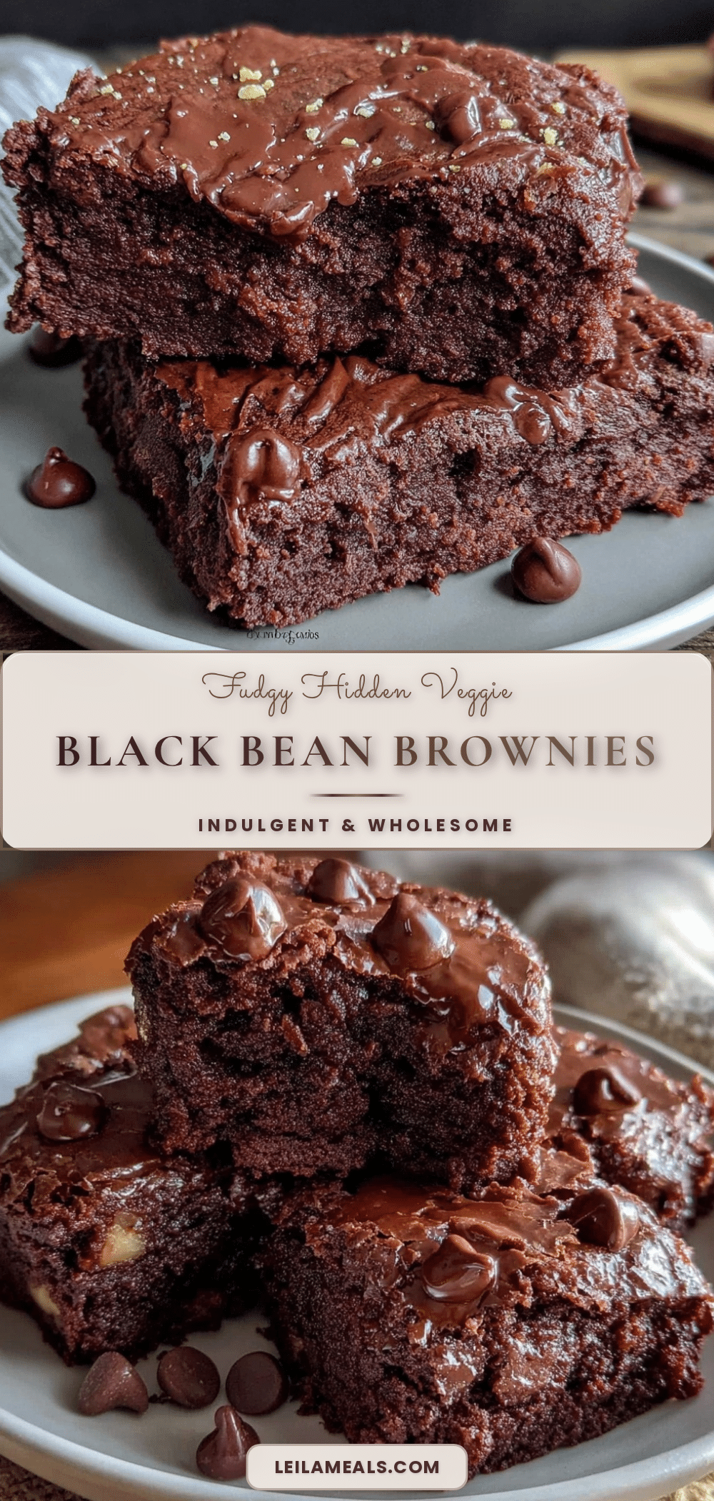 fudgy black bean brownies recipe