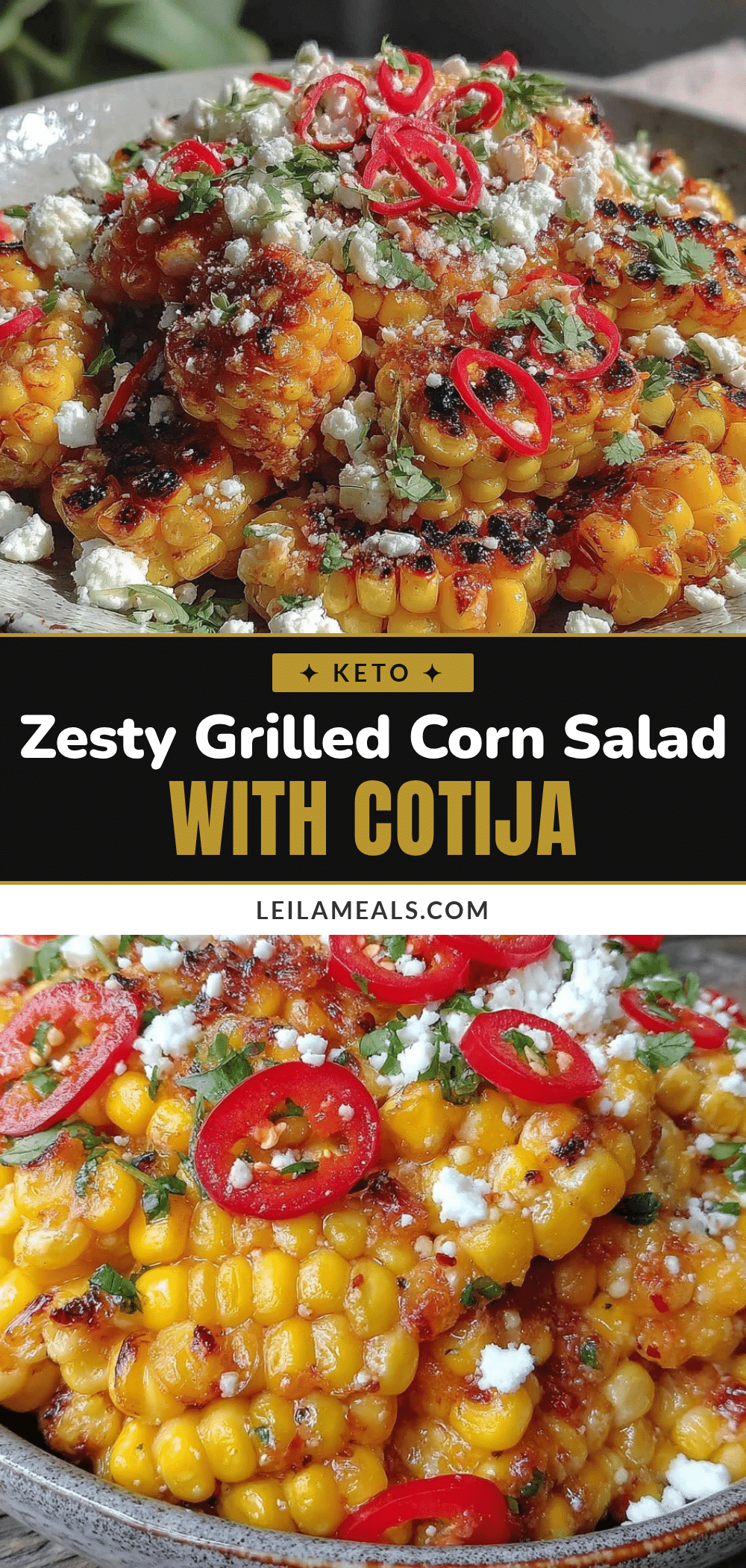grilled corn salad with cotija chili lime recipe