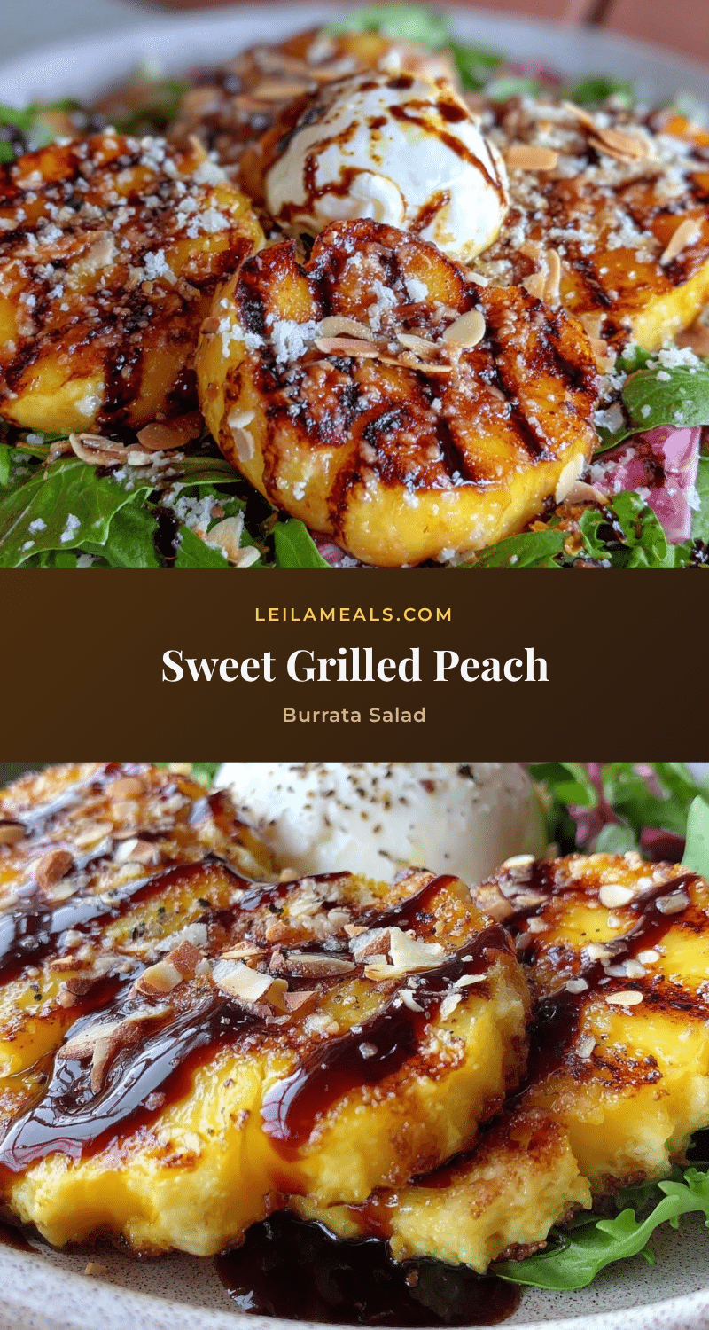grilled peach burrata salad recipe