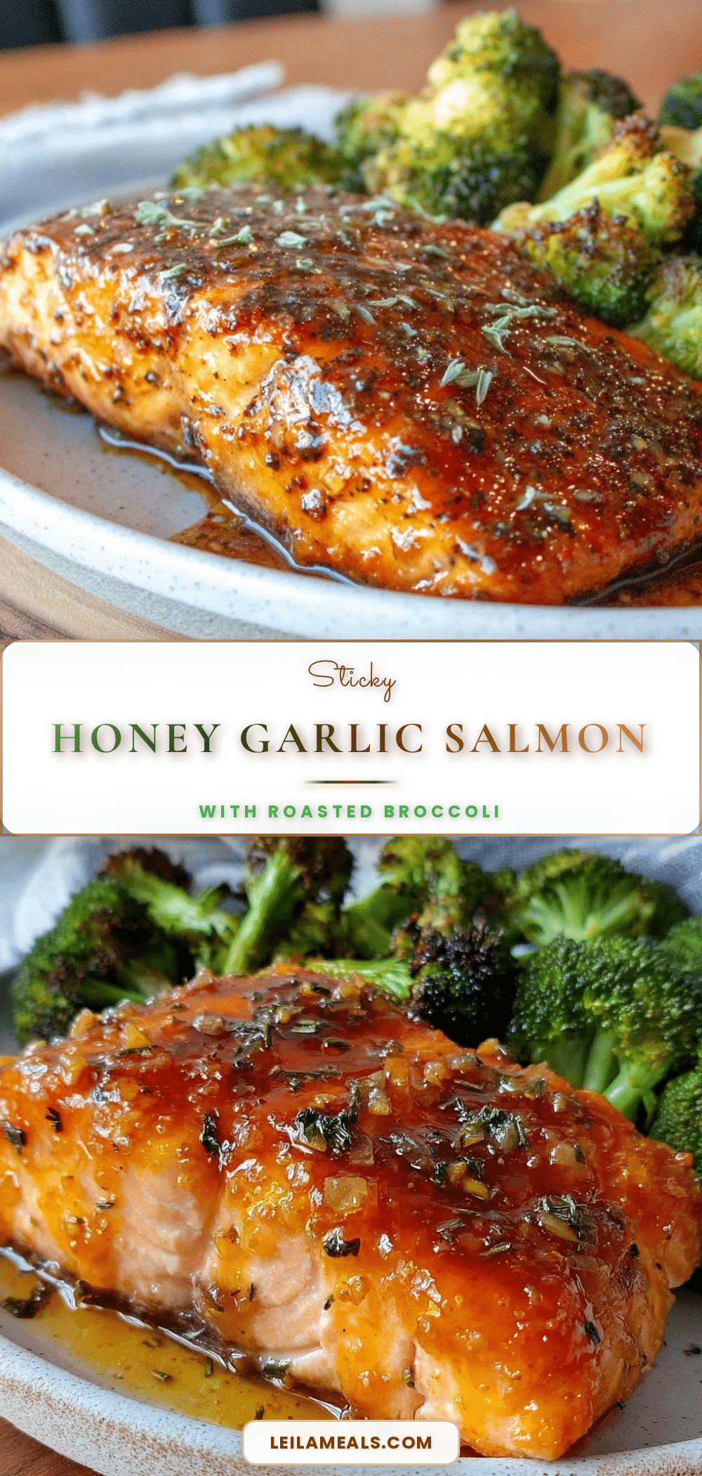 healthy honey garlic glazed salmon recipe