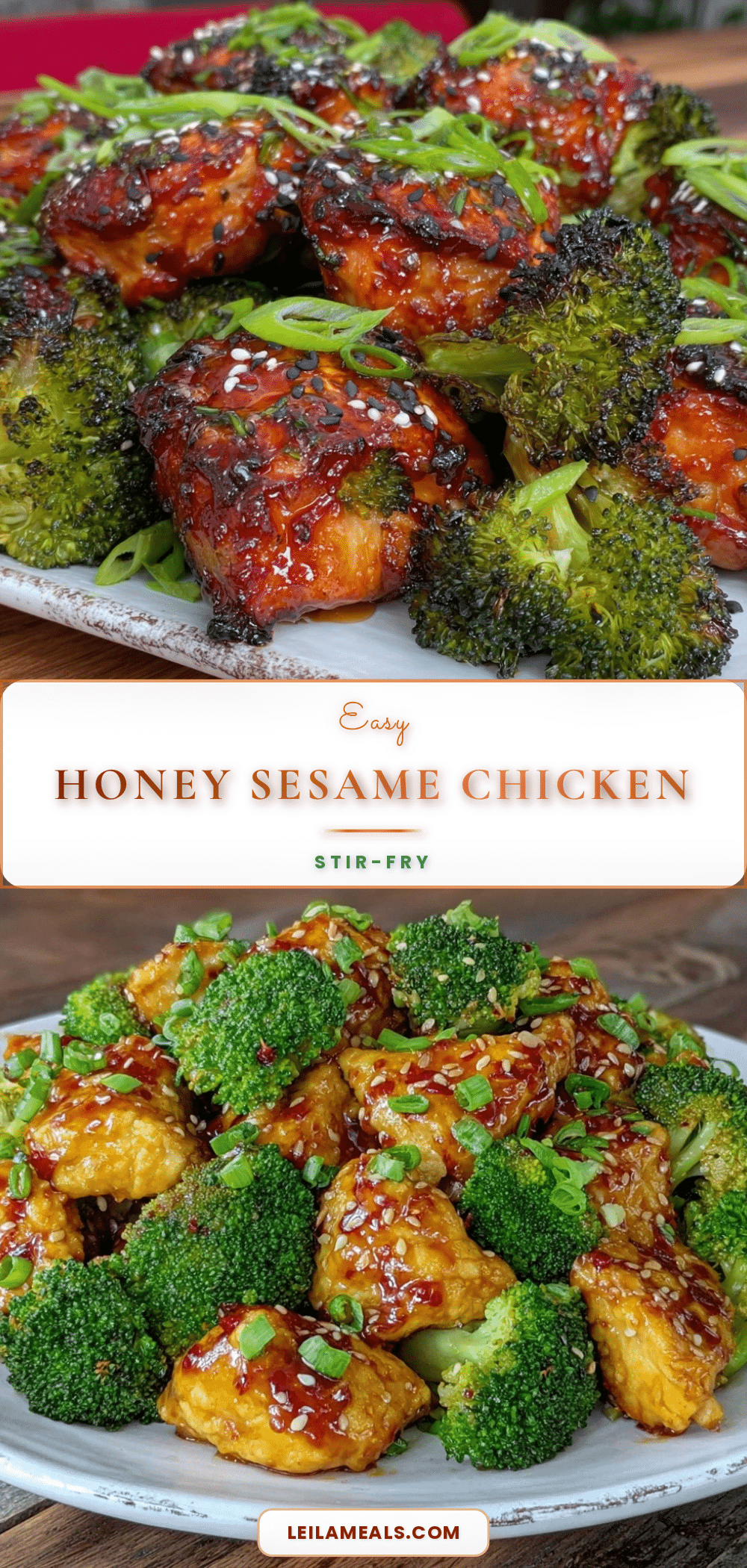 honey sesame chicken stir-fry recipe