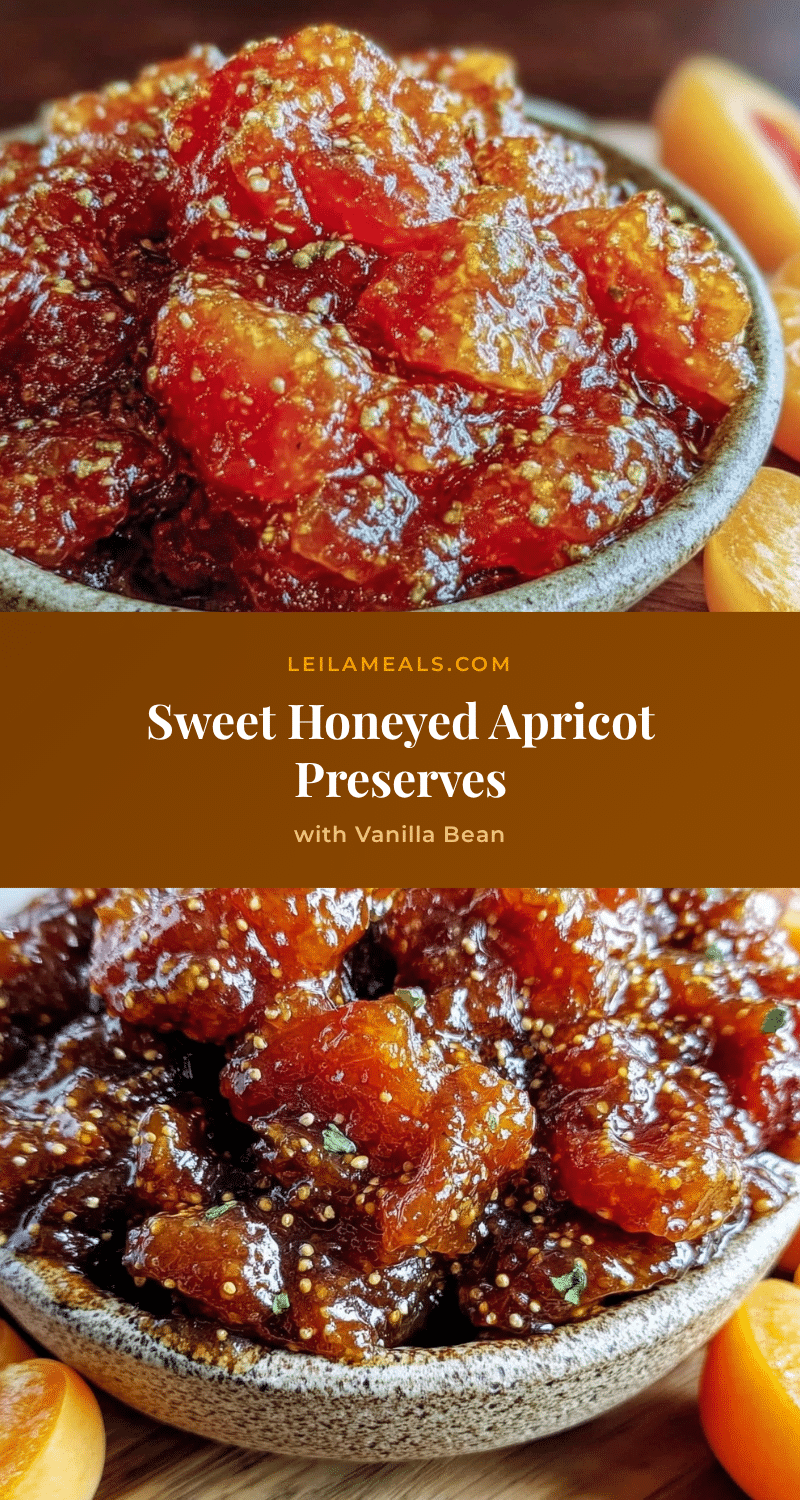 honeyed apricot preserves with vanilla bean recipe