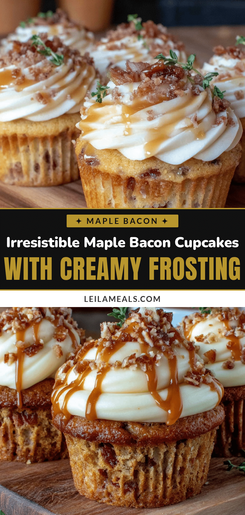 maple bacon cupcakes recipe