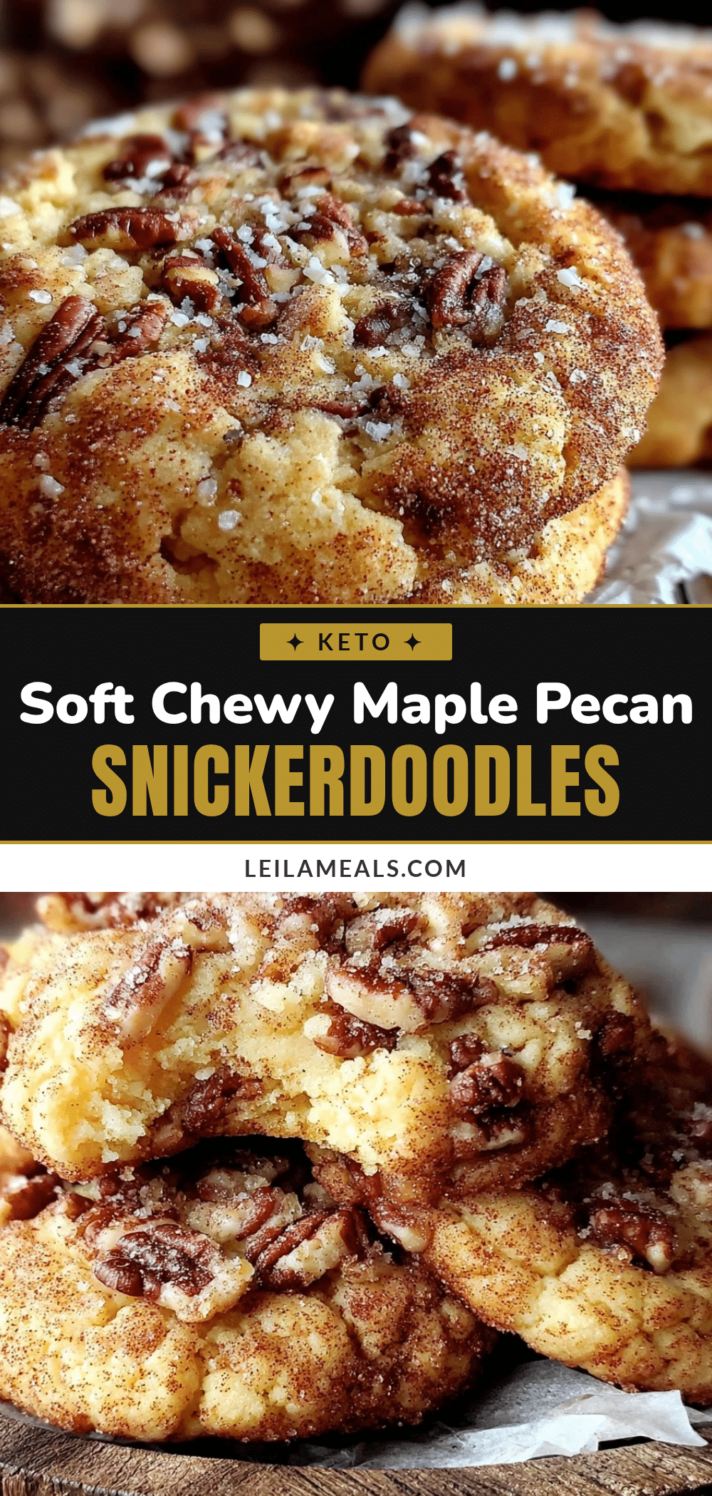 maple pecan snickerdoodle cookies recipe