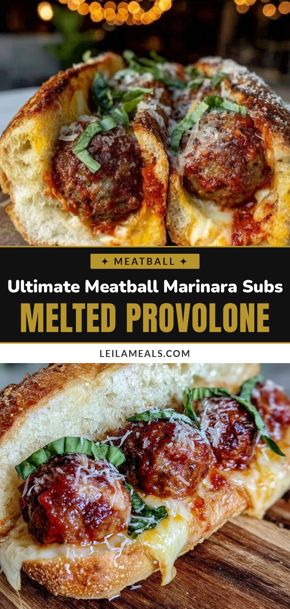 meatball marinara sub sandwiches recipe