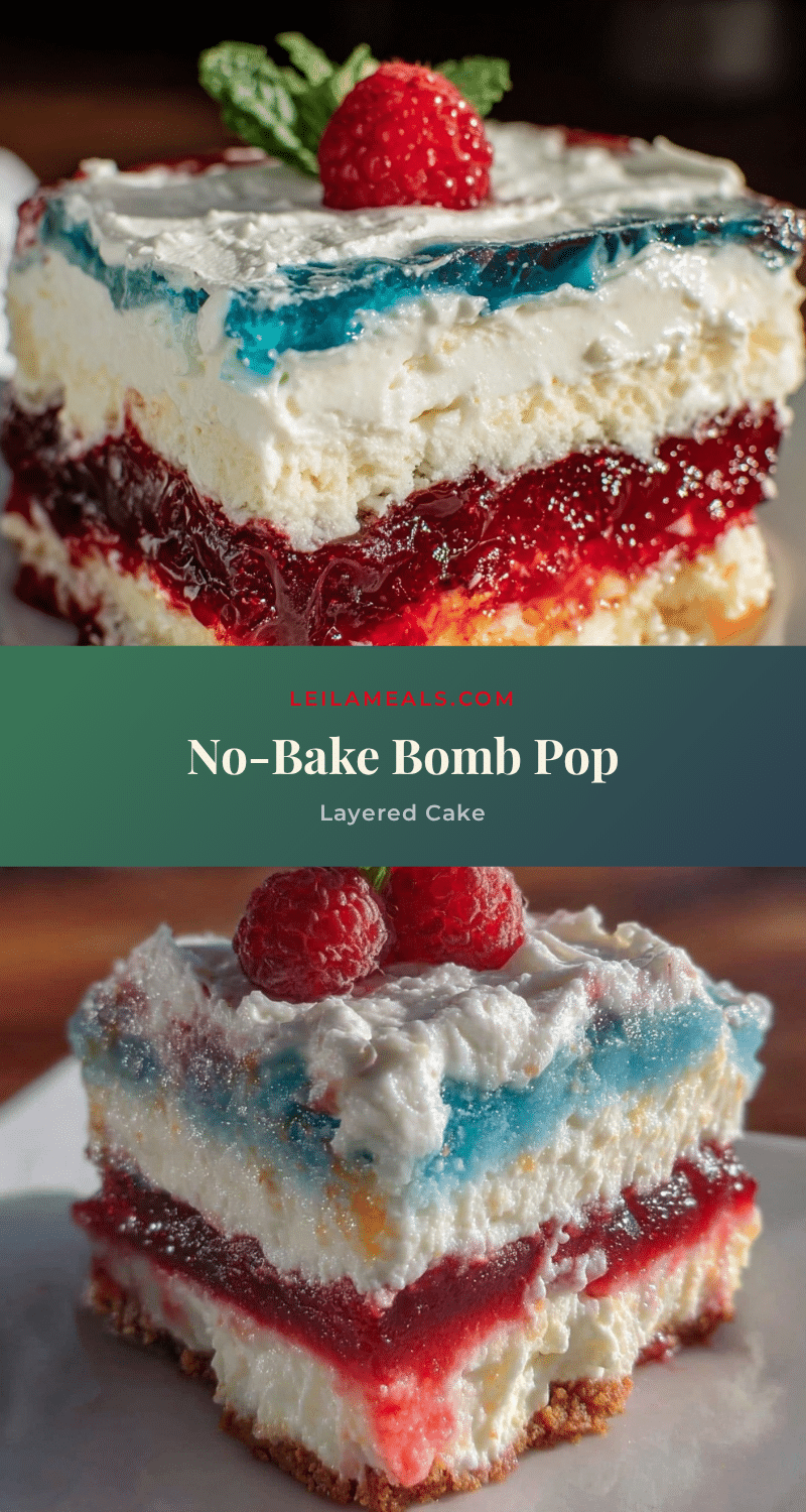 no bake bomb pop popsicle cake recipe