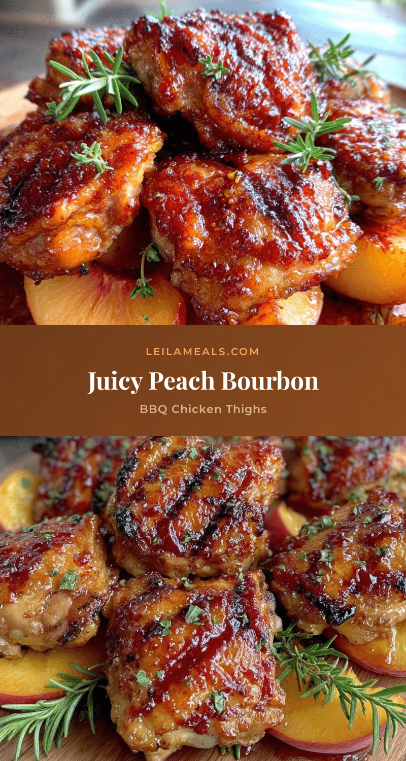 peach bourbon bbq chicken thighs recipe