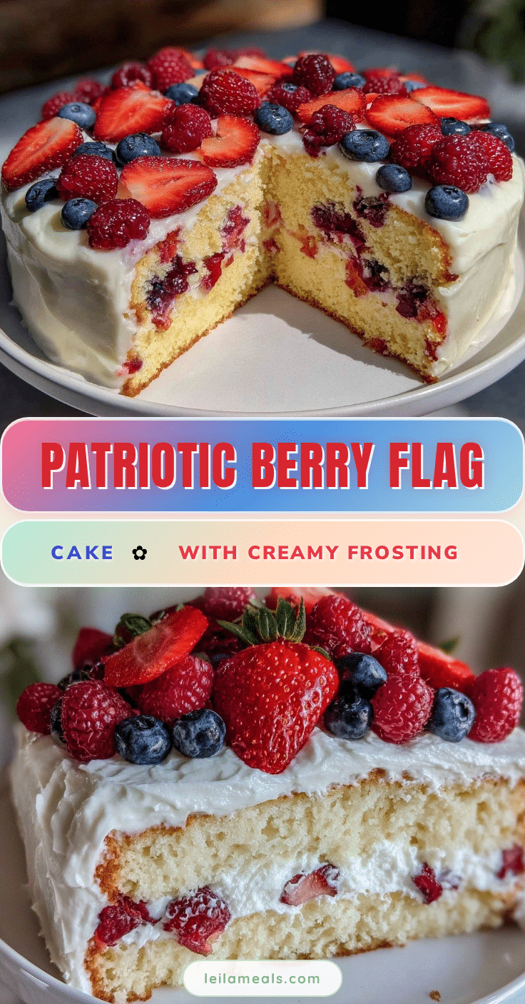 perfect berry flag cake recipe
