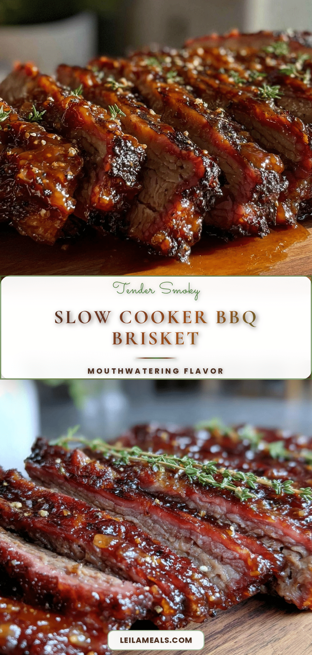 slow cooker BBQ brisket recipe