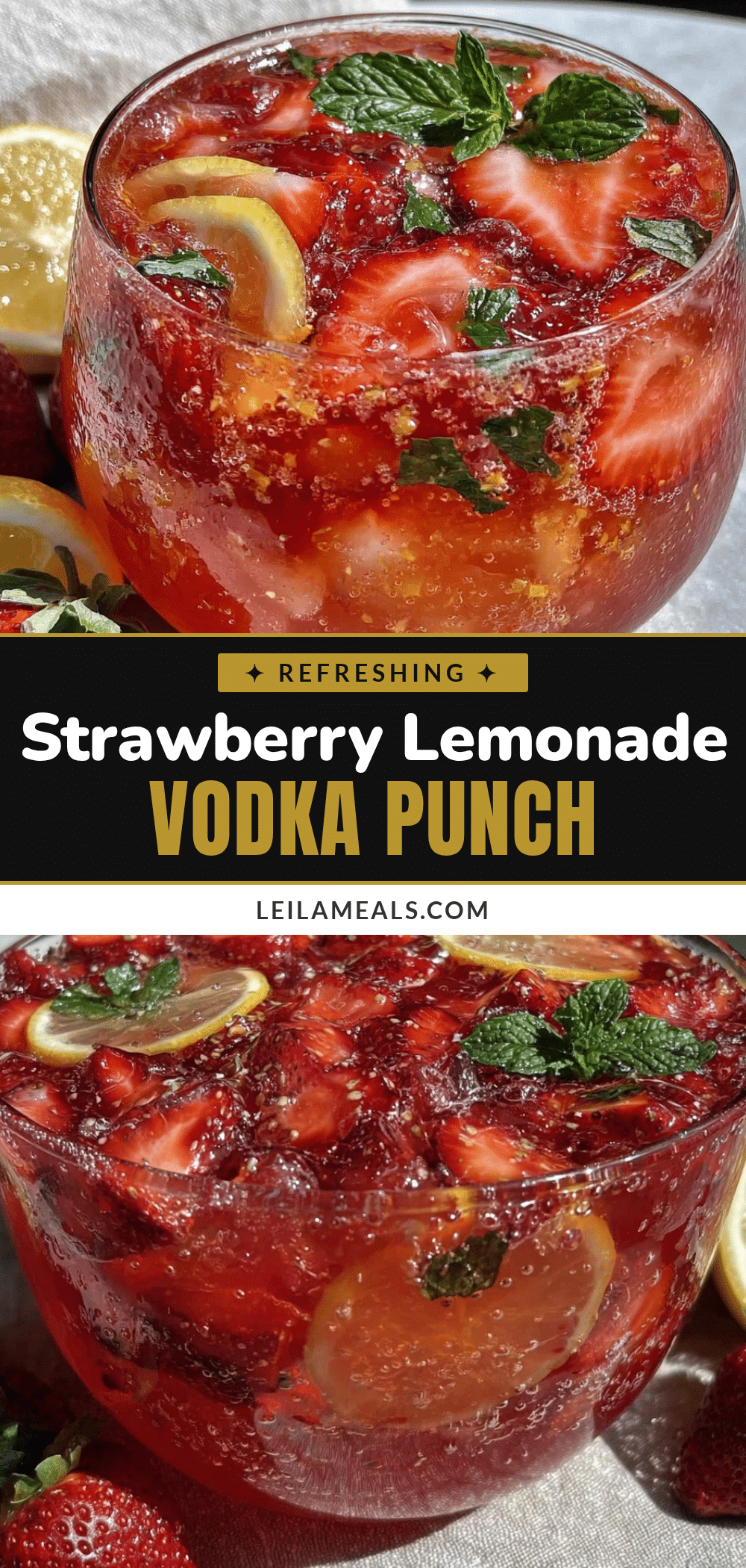 strawberry lemonade vodka punch recipe