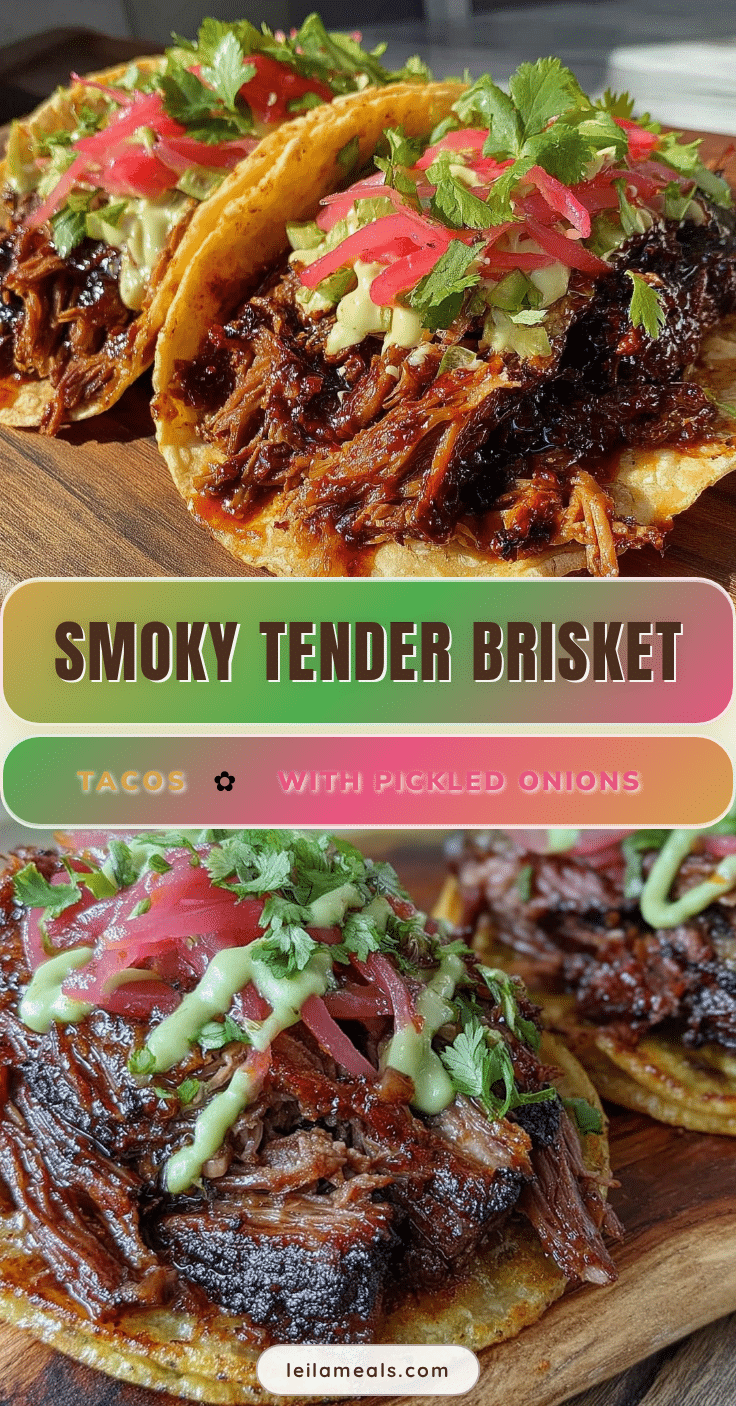 tender smoked brisket tacos recipe