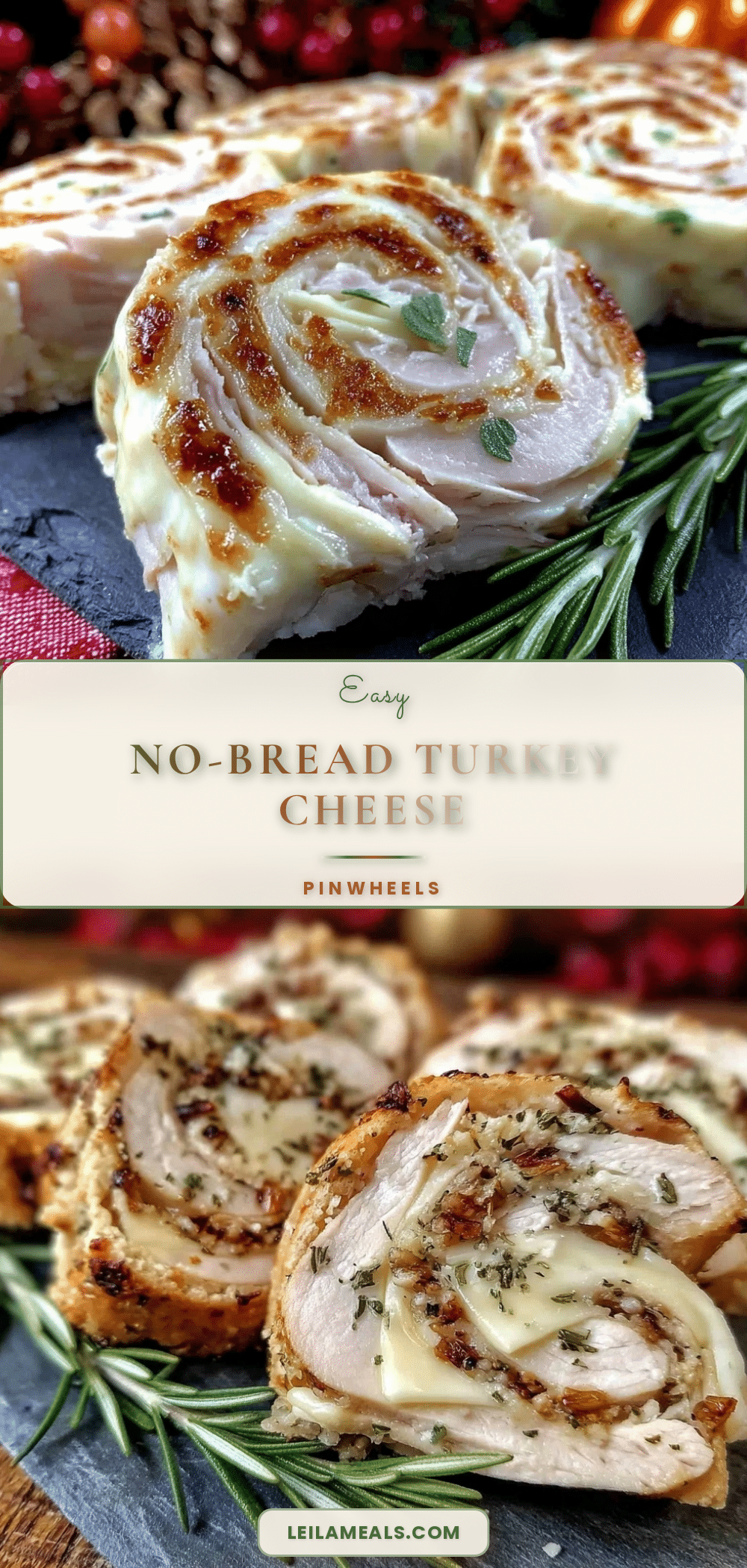 turkey cheese pinwheel roll-ups recipe